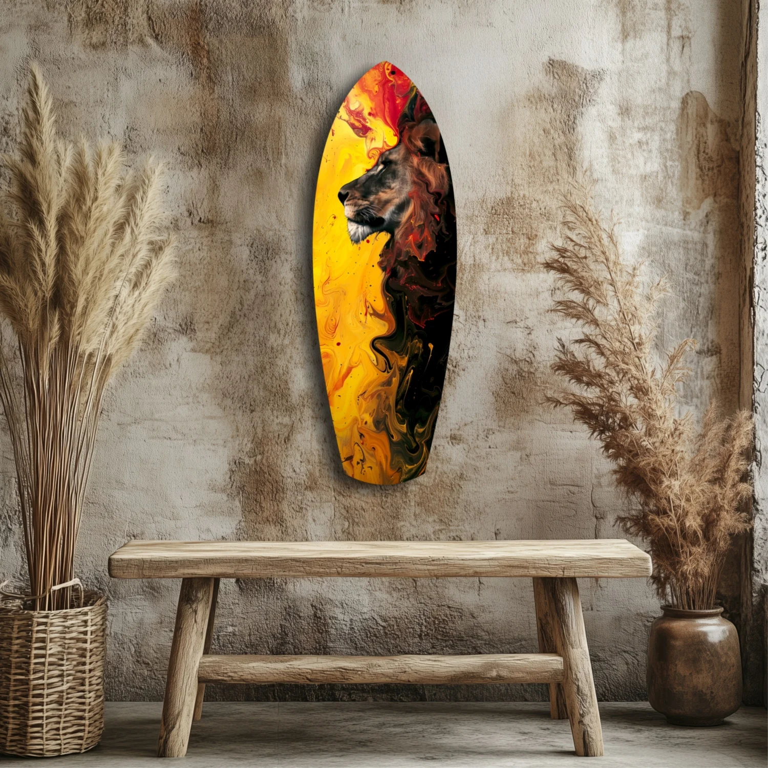 Lion Pride V3 Glass Wall Art - Image 3