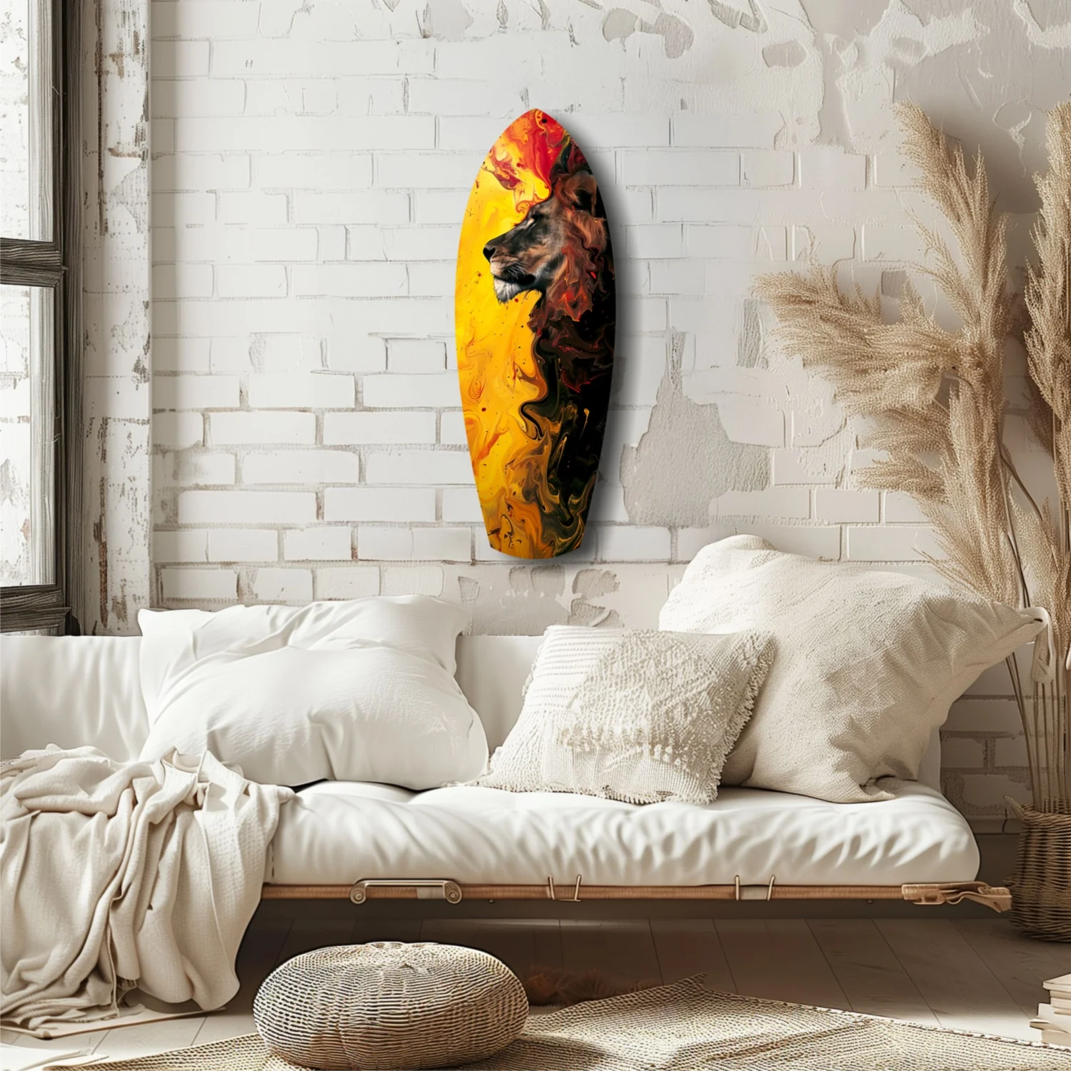Lion Pride V3 Glass Wall Art - Image 6