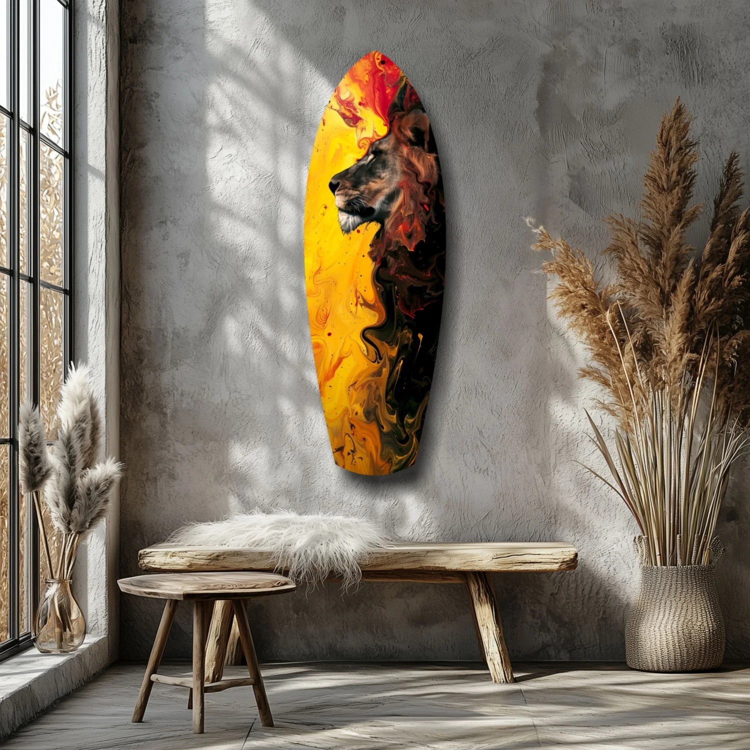Lion Pride V3 Glass Wall Art - Image 7