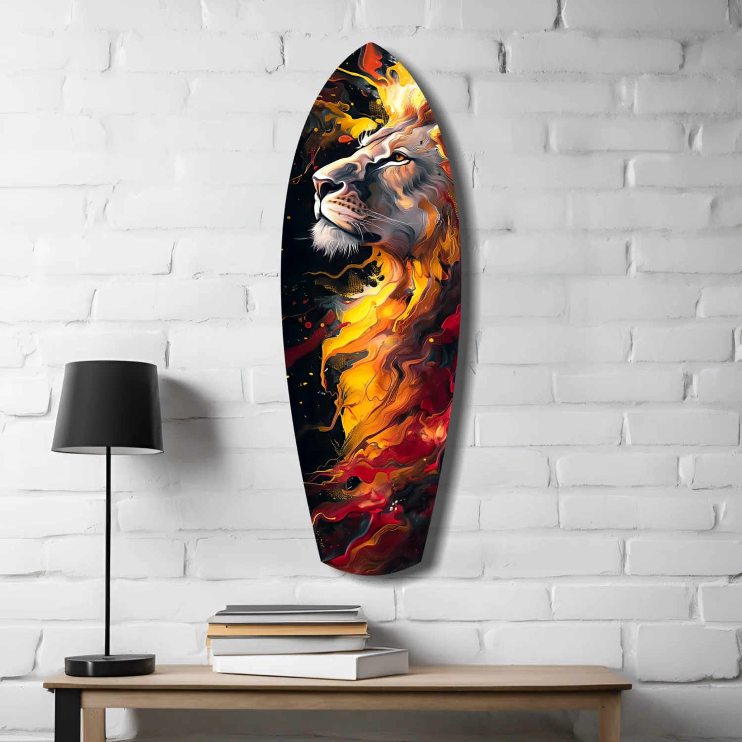Lion Pride V4 Glass Wall Art - Image 4