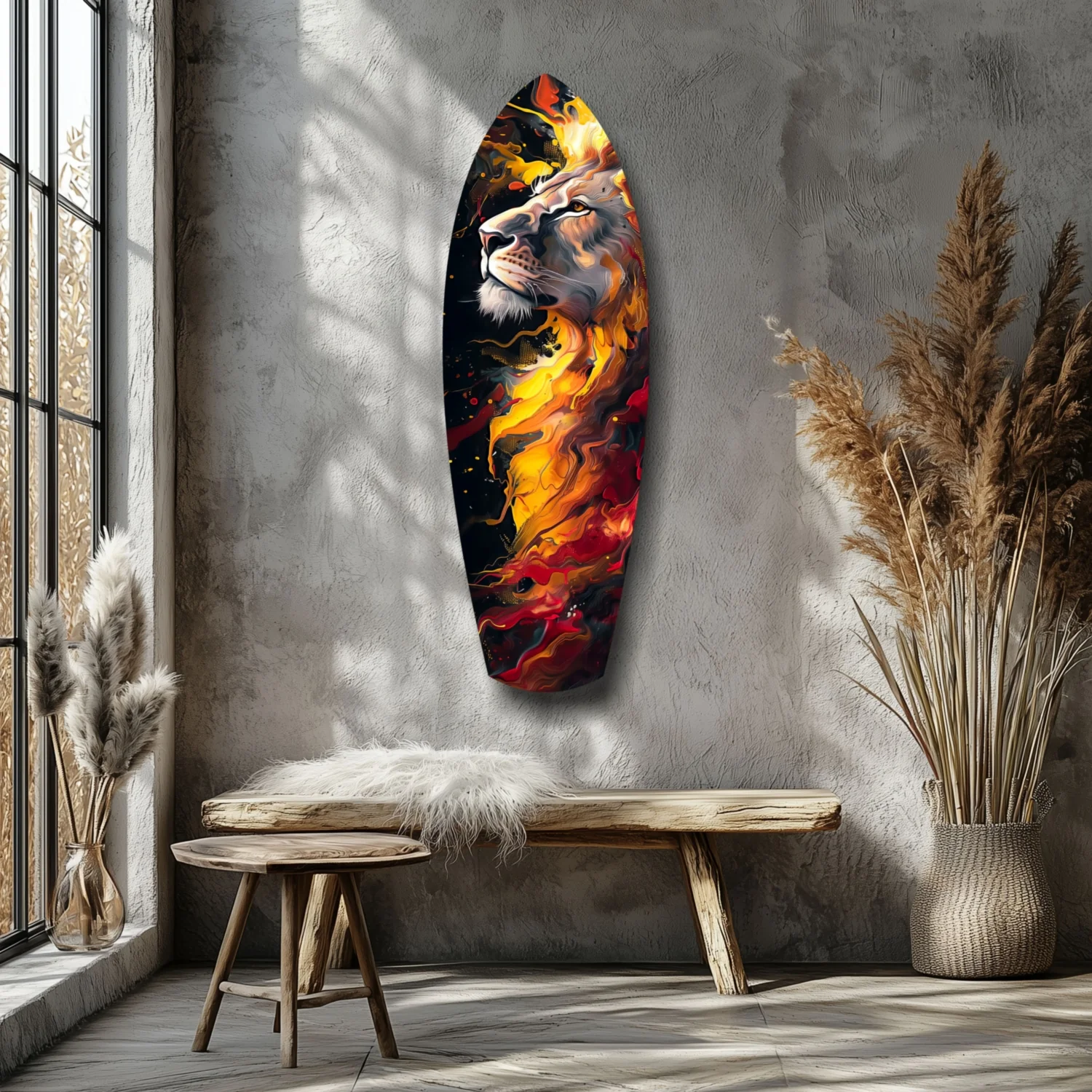 Lion Pride V4 Glass Wall Art - Image 7