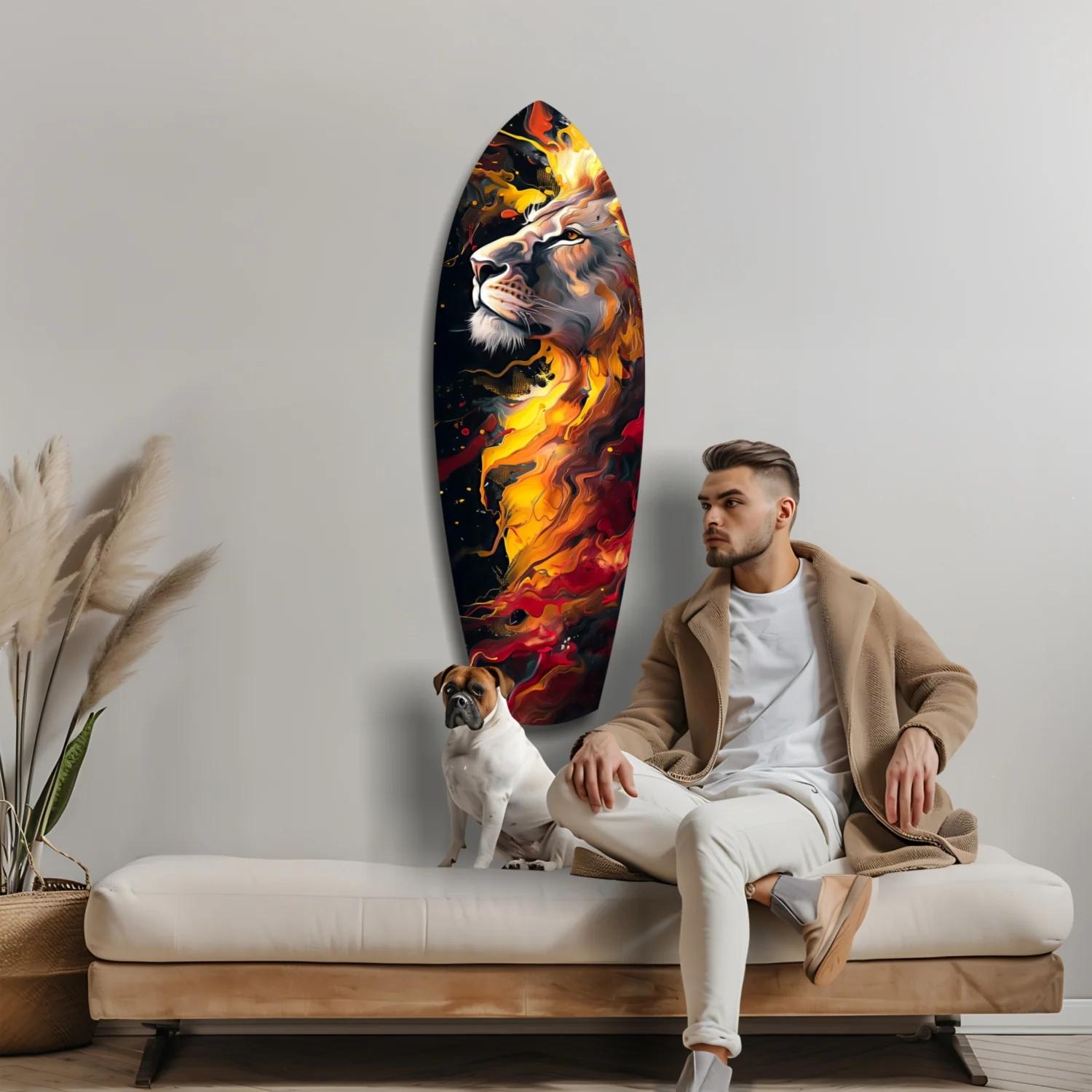 Lion Pride V4 Glass Wall Art - Image 9