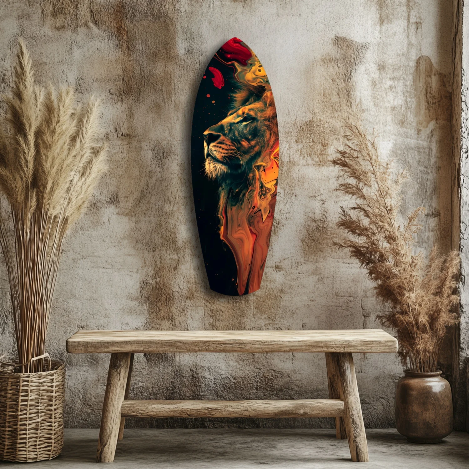 Lion Pride V5 Glass Wall Art - Image 3