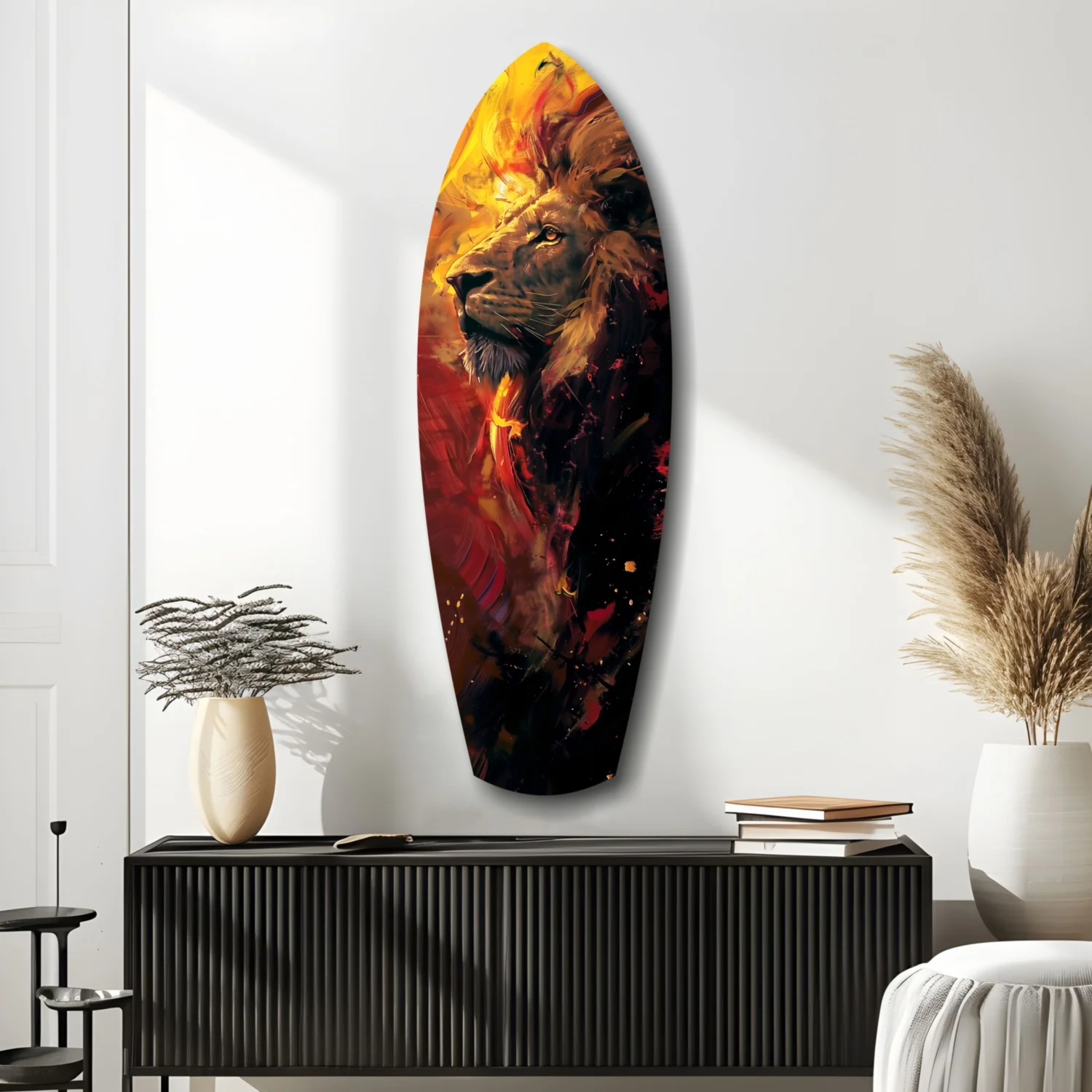 Lion Pride V6 Glass Wall Art - Image 10