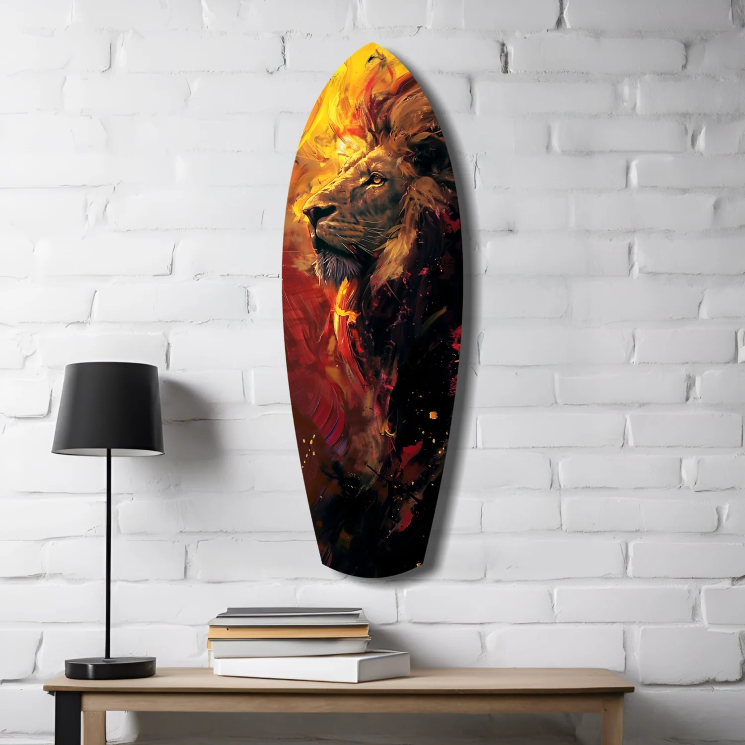 Lion Pride V6 Glass Wall Art - Image 4