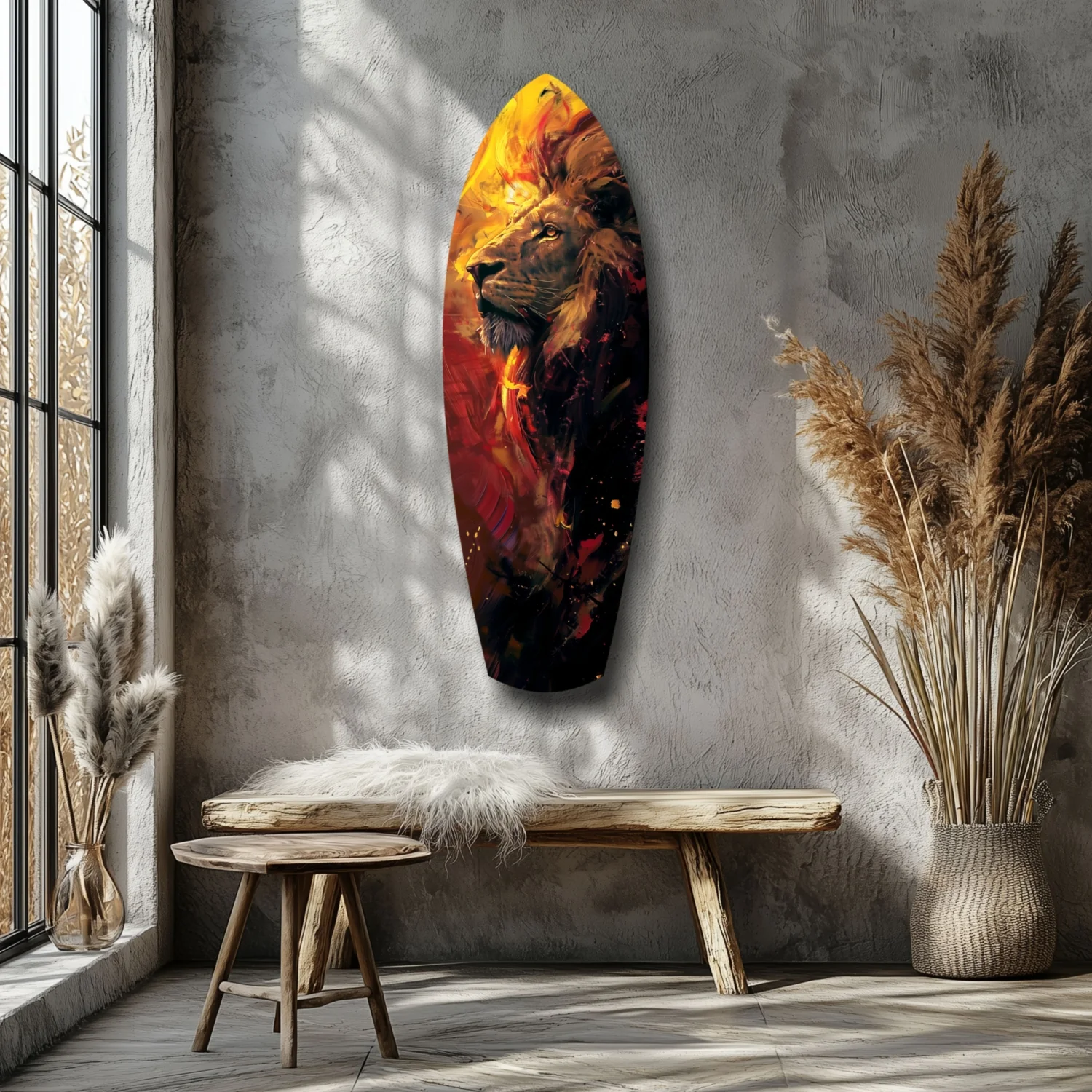 Lion Pride V6 Glass Wall Art - Image 7