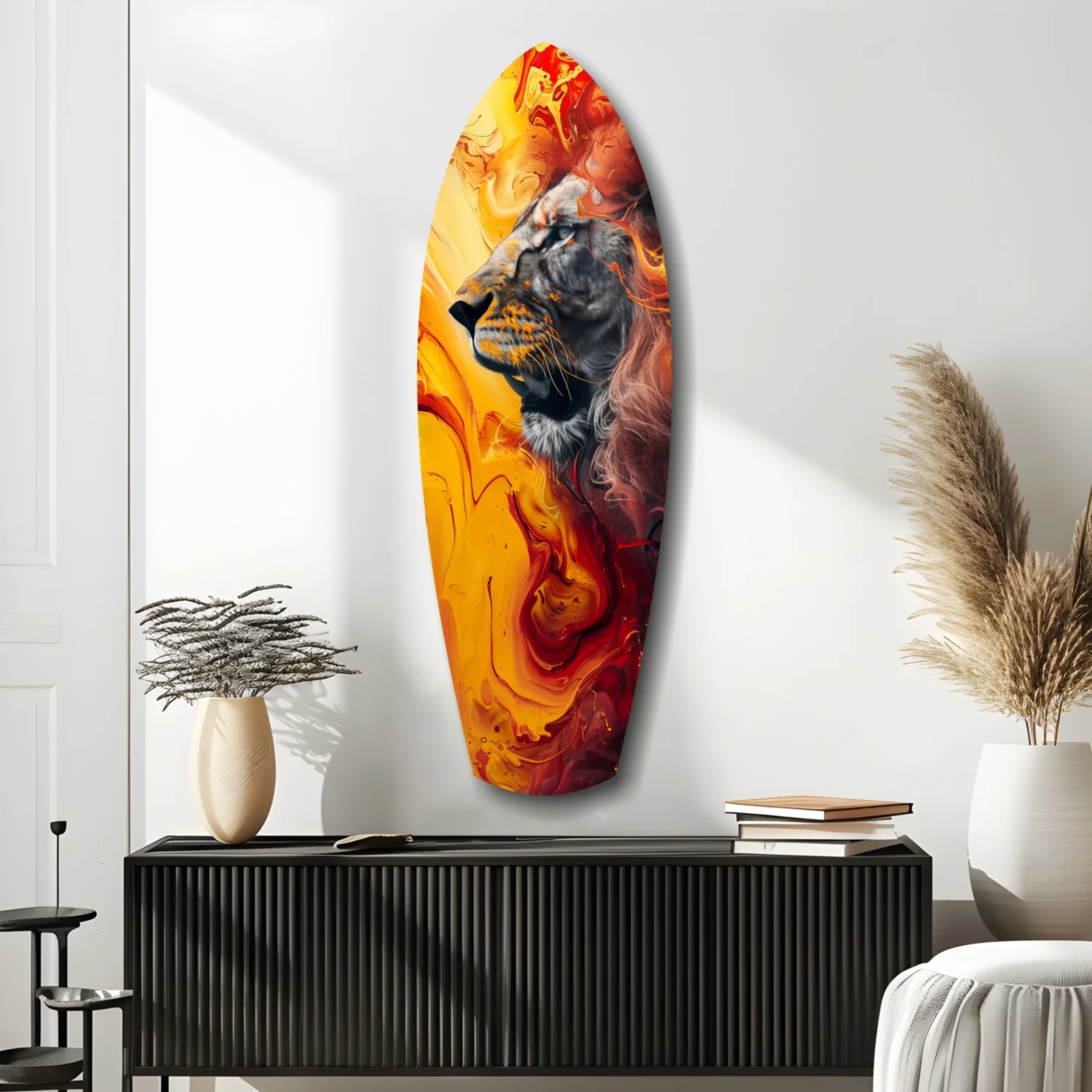 Lion Pride V7 Glass Wall Art - Image 10