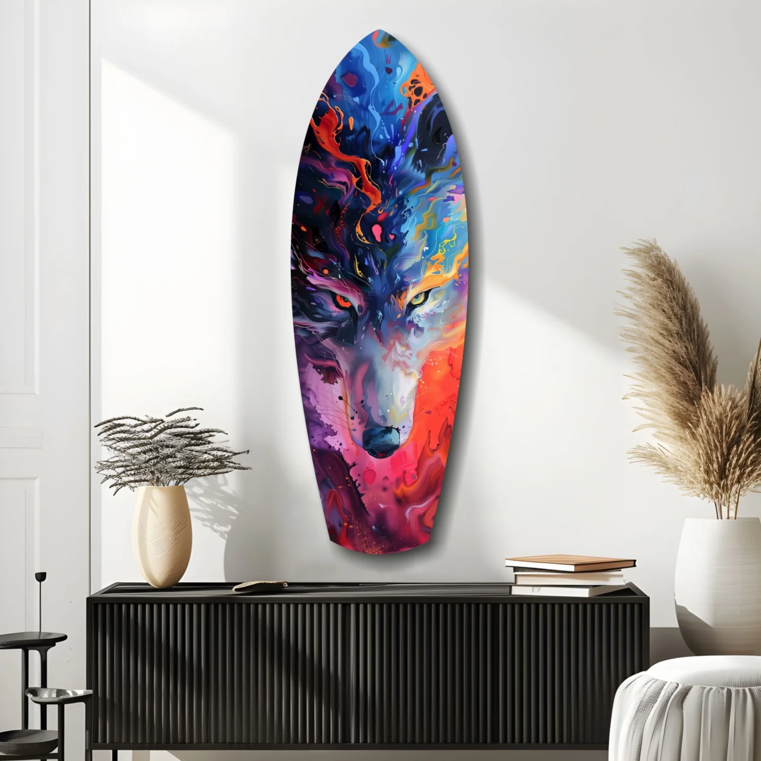 Alone Wolf V1 Glass Wall Art - Image 10