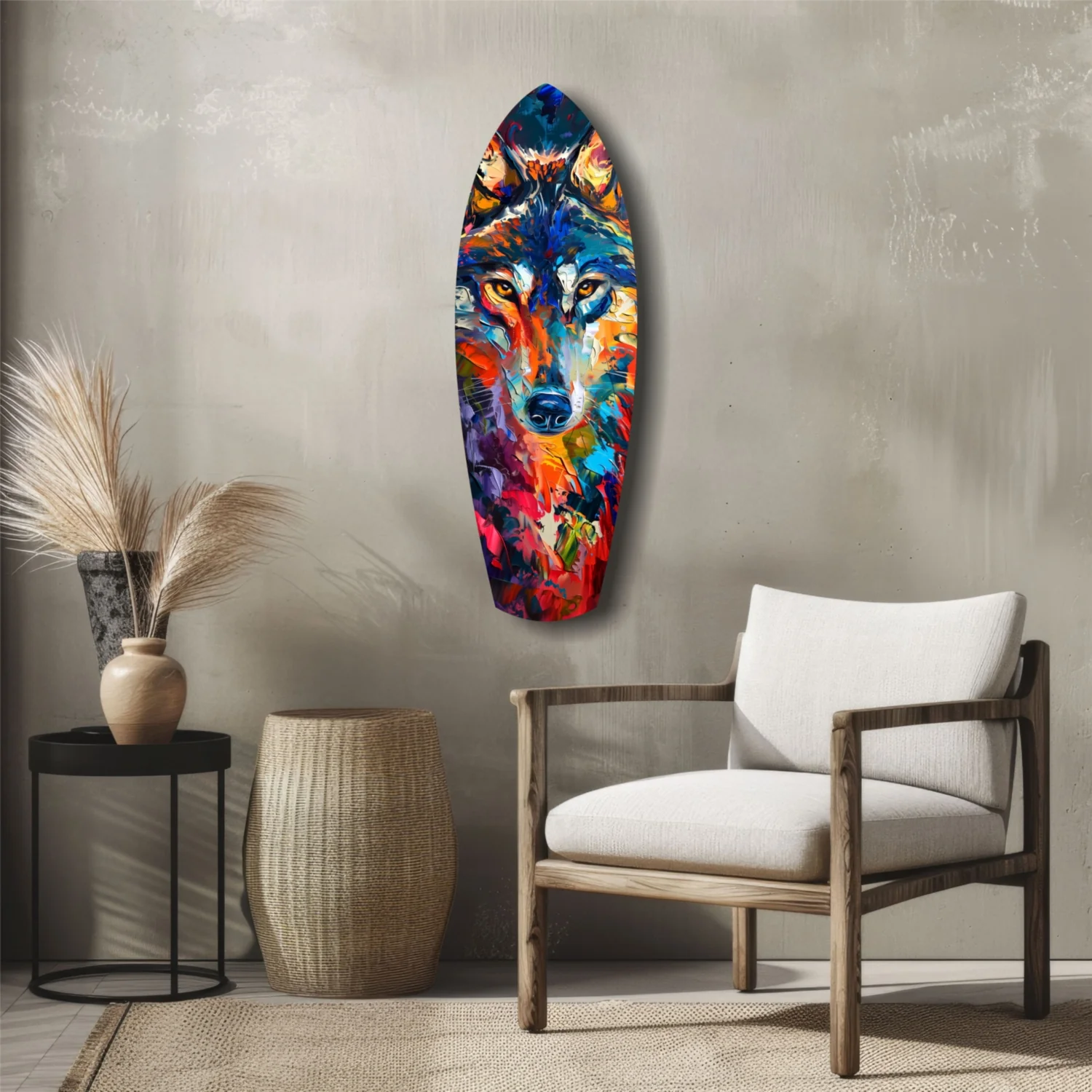 Alone Wolf V2 Glass Wall Art - Image 5