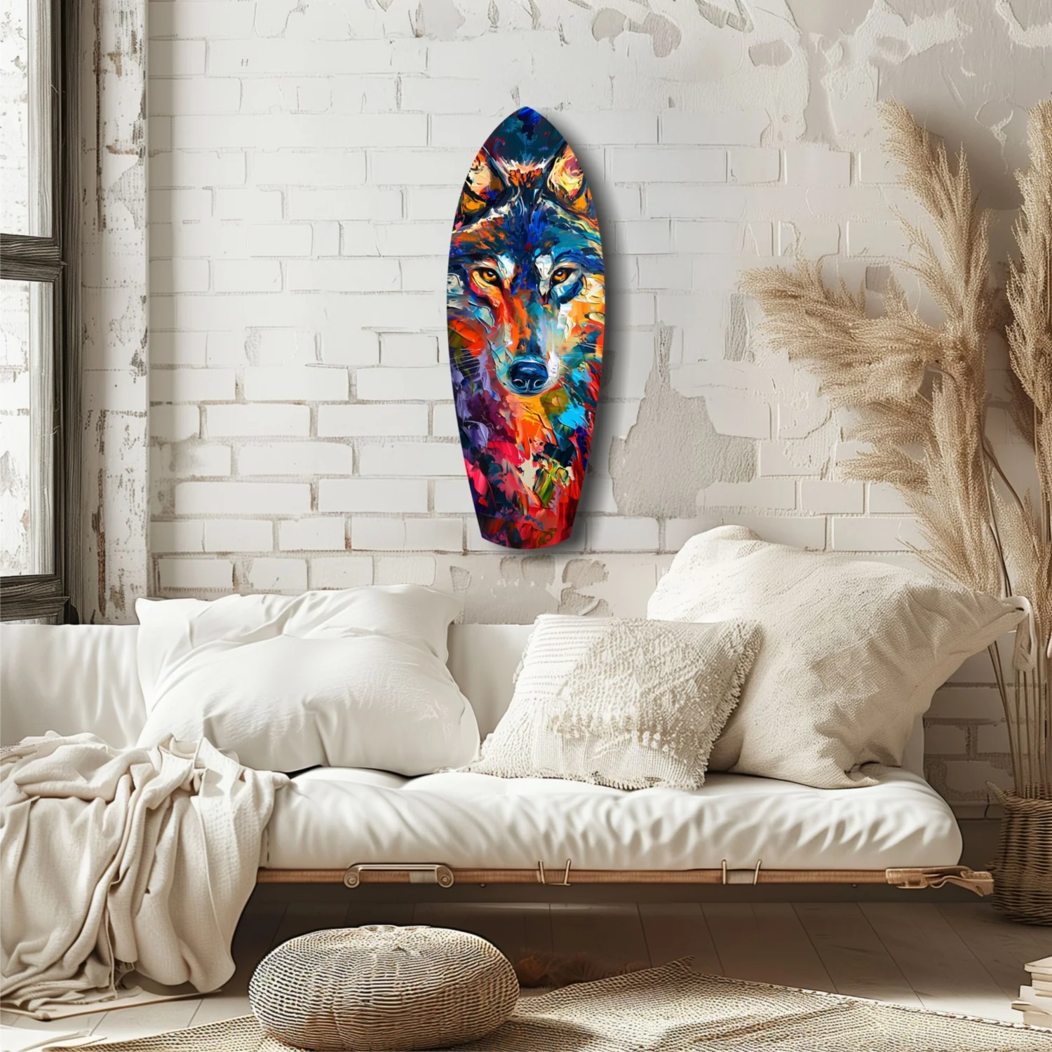Alone Wolf V2 Glass Wall Art - Image 6