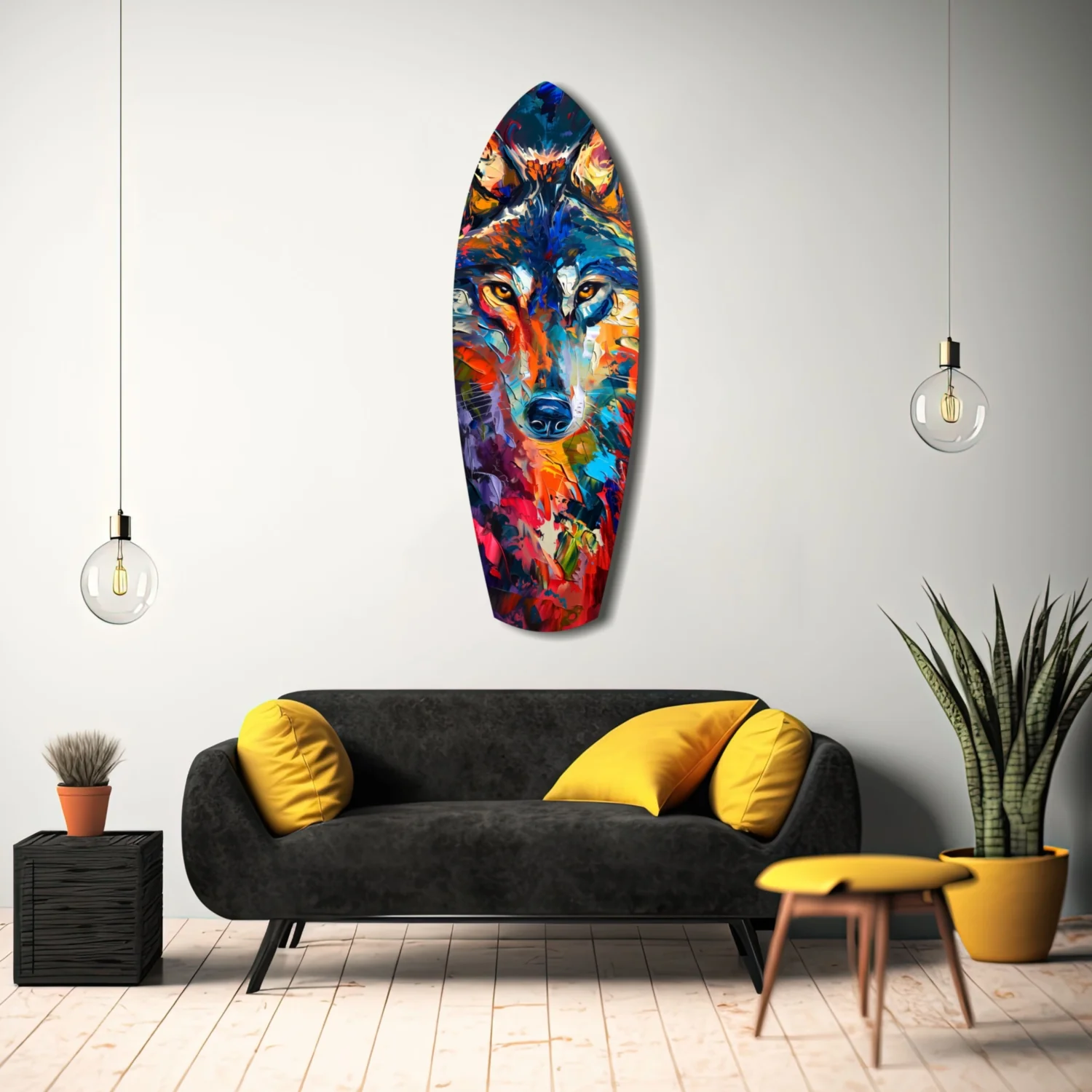 Alone Wolf V2 Glass Wall Art - Image 8