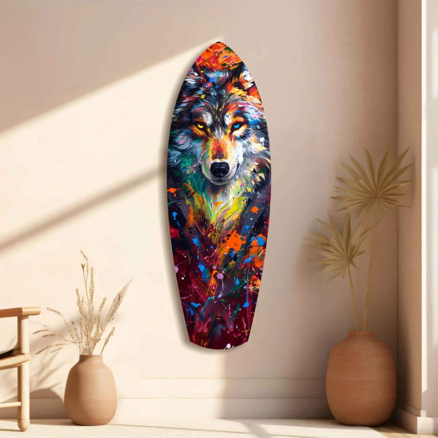 Alone Wolf V3 Glass Wall Art - Image 11