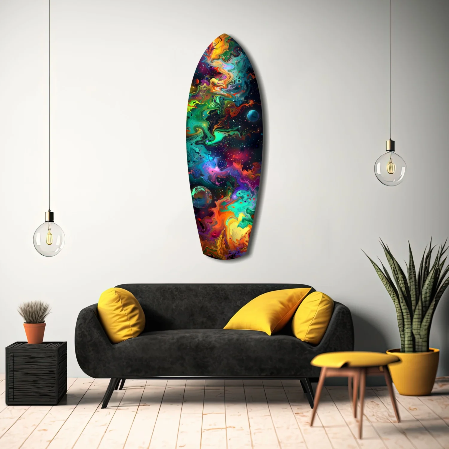 Kinetic Cosmos Glass Wall Art - Image 8