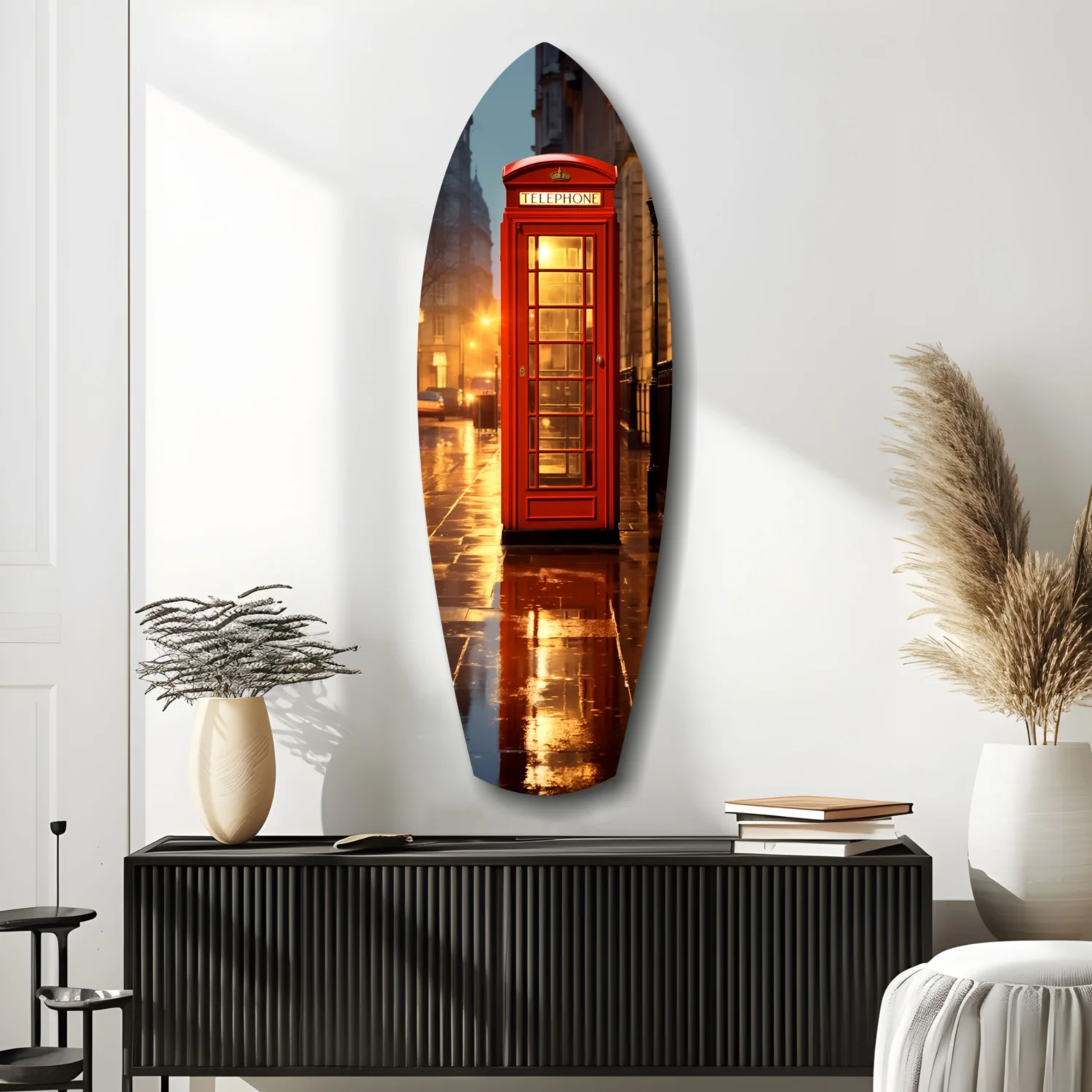 London Phone Booth Glass Wall Art - Image 10