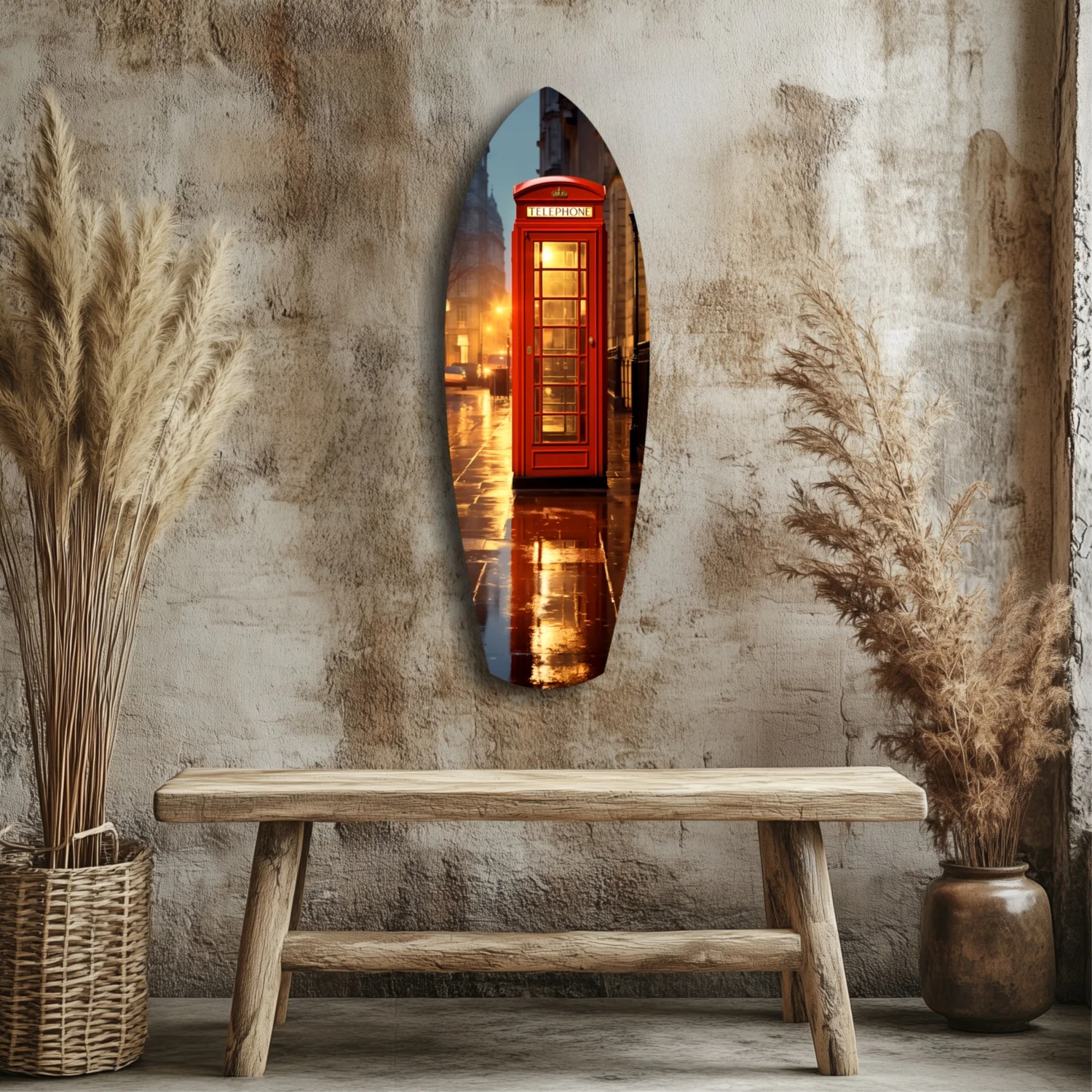 London Phone Booth Glass Wall Art - Image 3