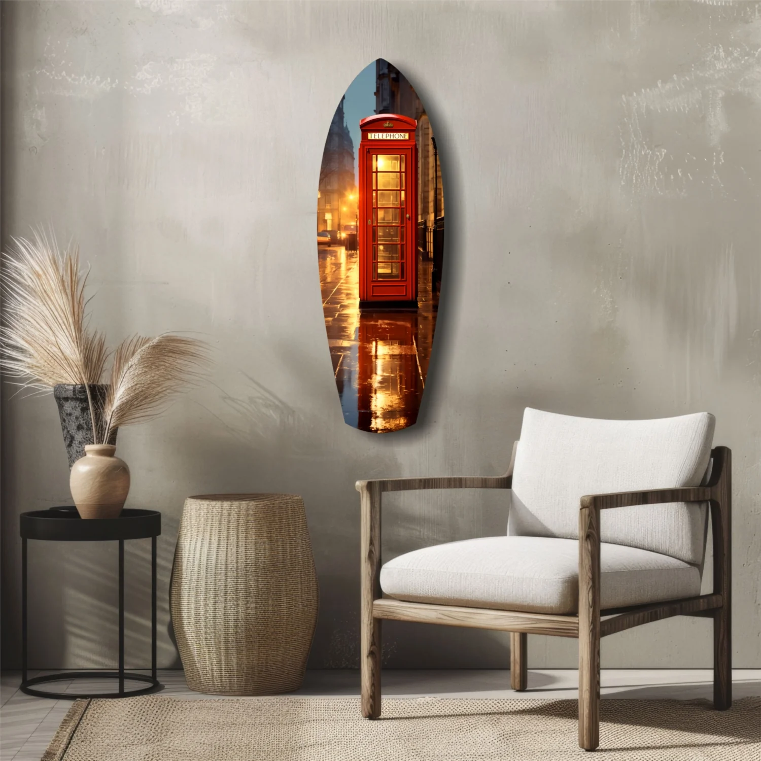 London Phone Booth Glass Wall Art - Image 5