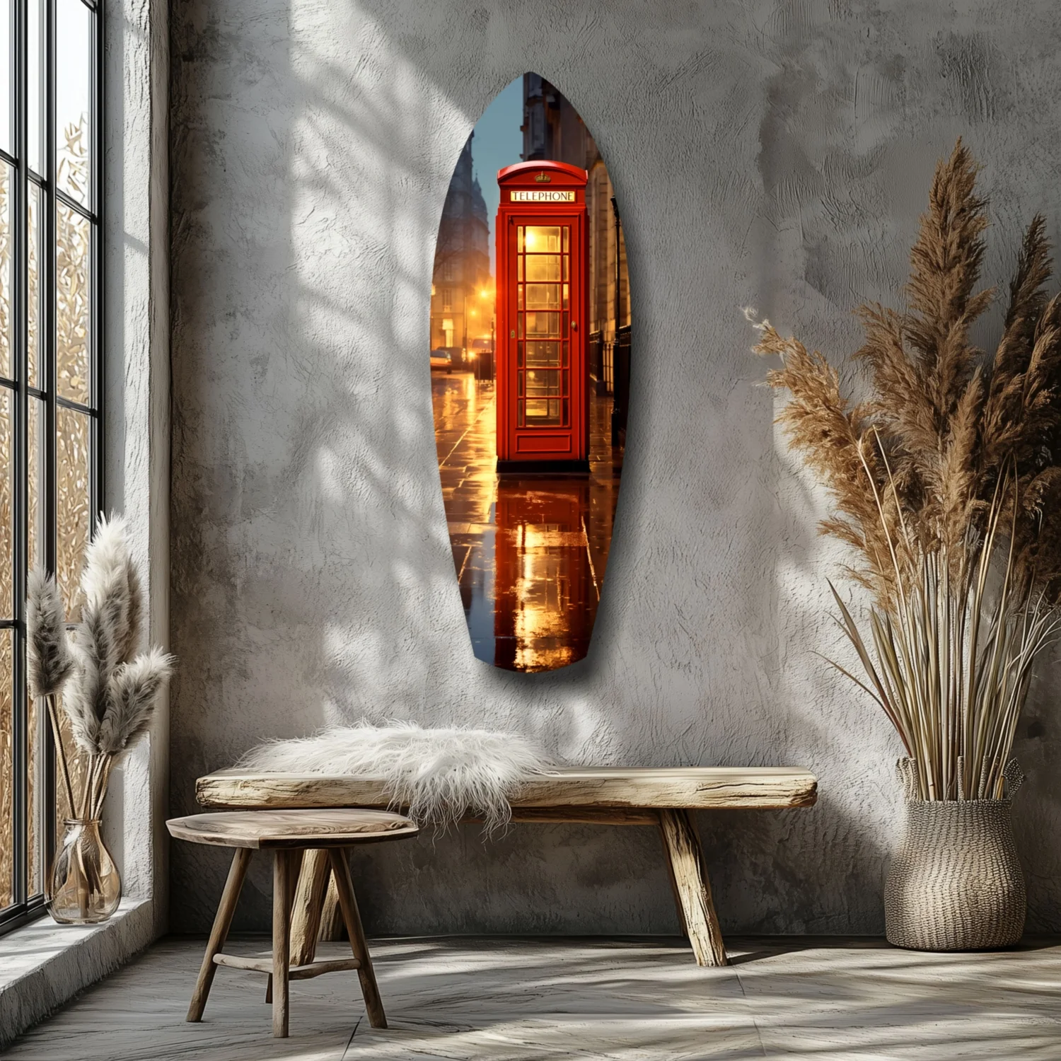 London Phone Booth Glass Wall Art - Image 7