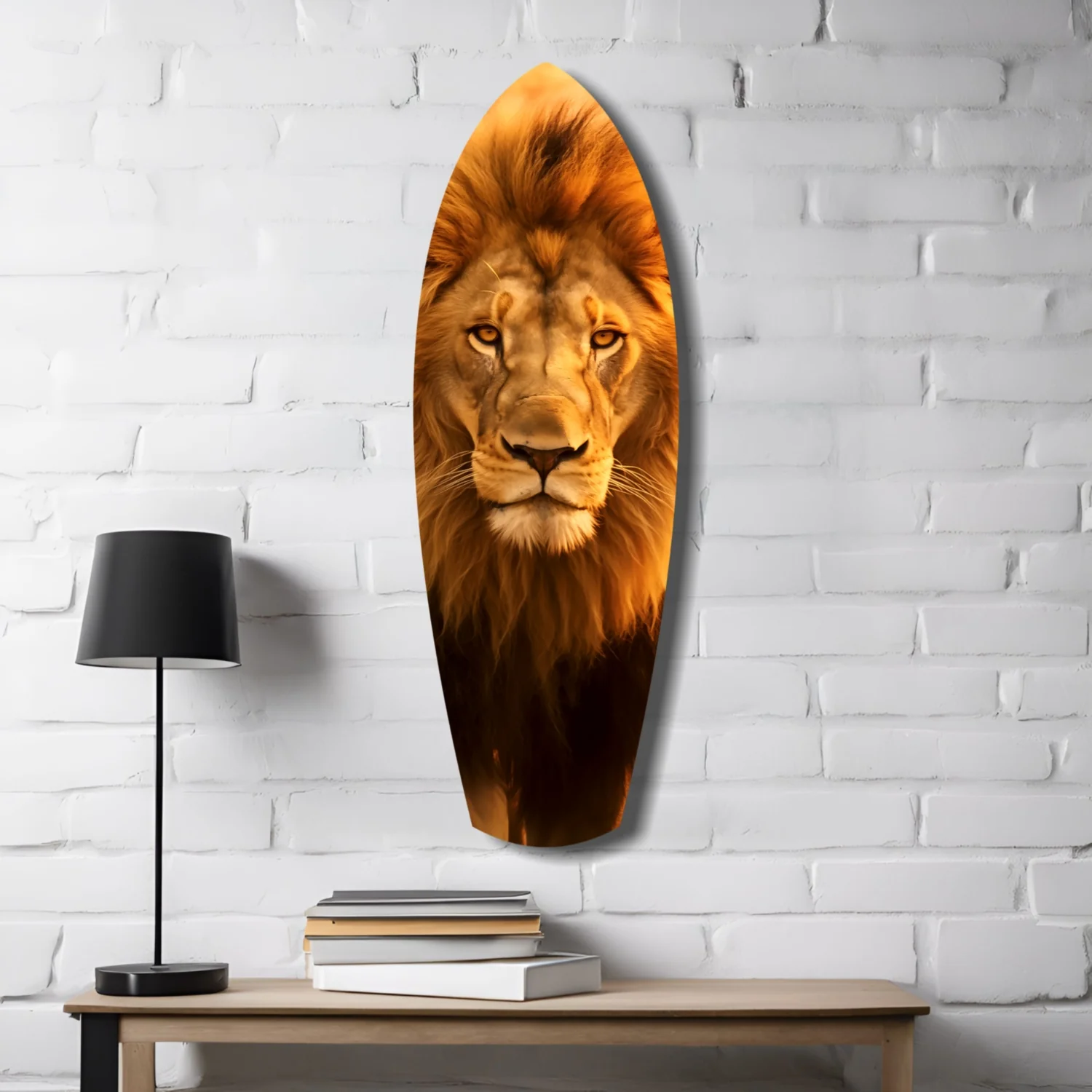 Mr Lion Glass Wall Art - Image 4