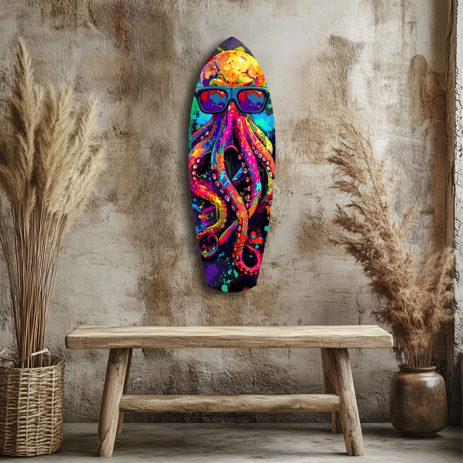 Mr Octopus Glass Wall Art - Image 3