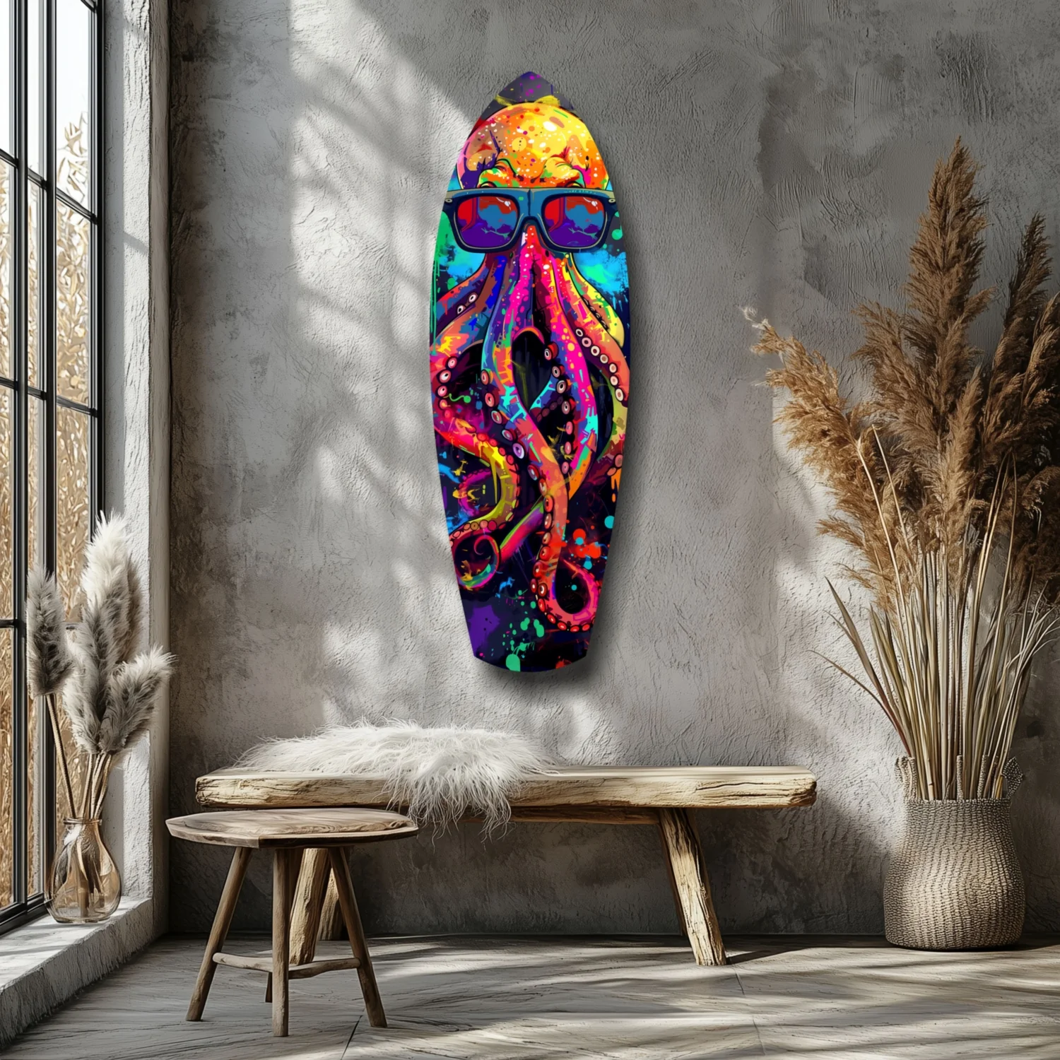 Mr Octopus Glass Wall Art - Image 7