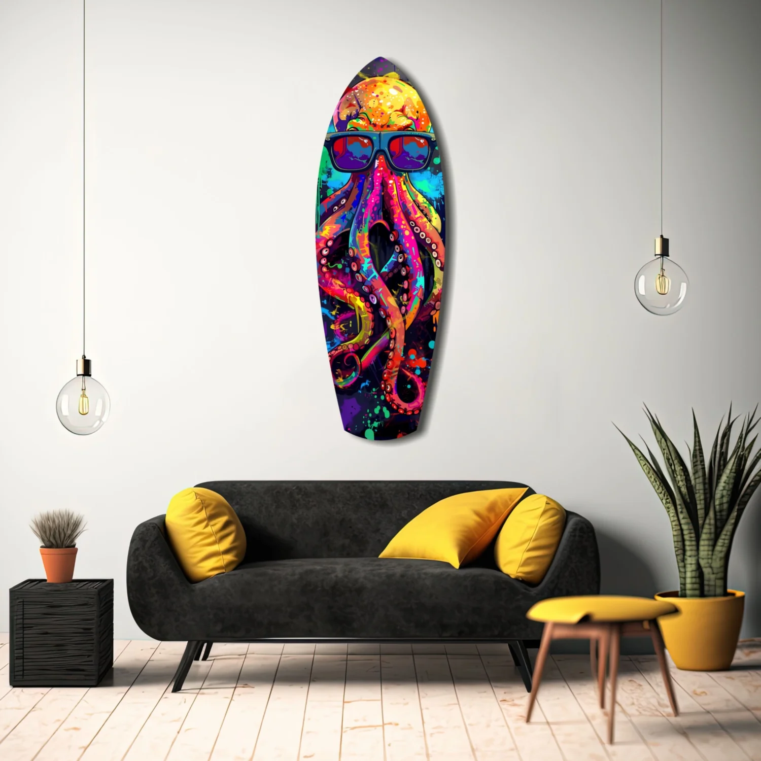 Mr Octopus Glass Wall Art - Image 8