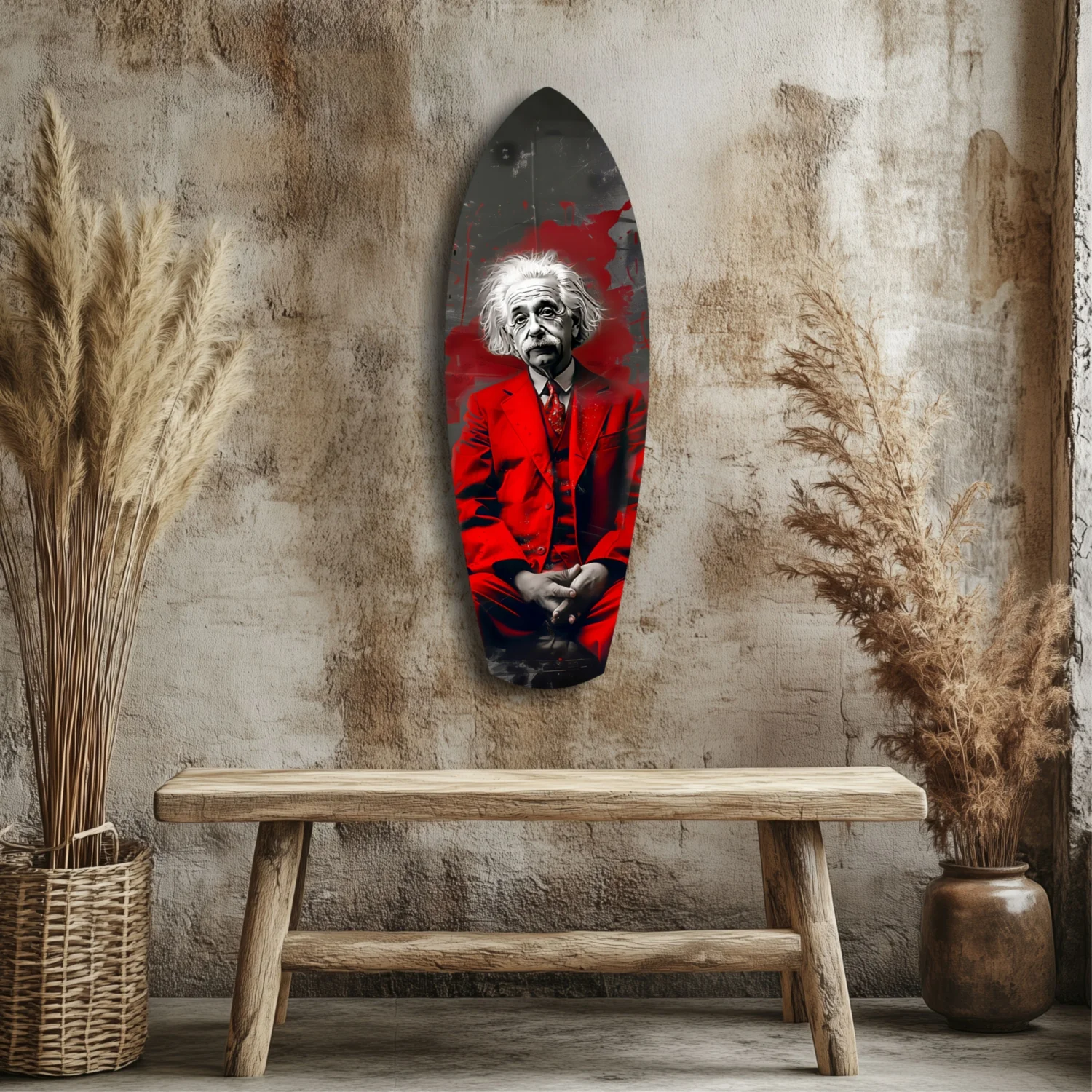 Einstein Mood V2 Glass Wall Art - Image 3