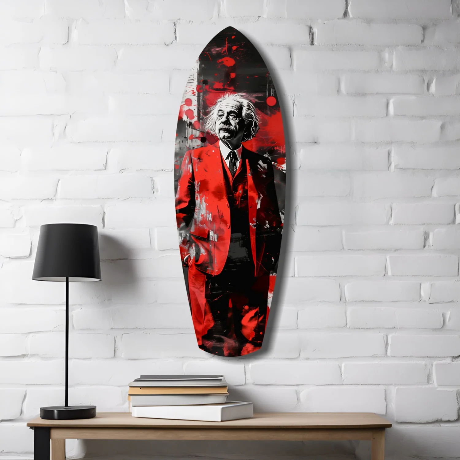 Einstein Mood V2 Glass Wall Art - Image 4