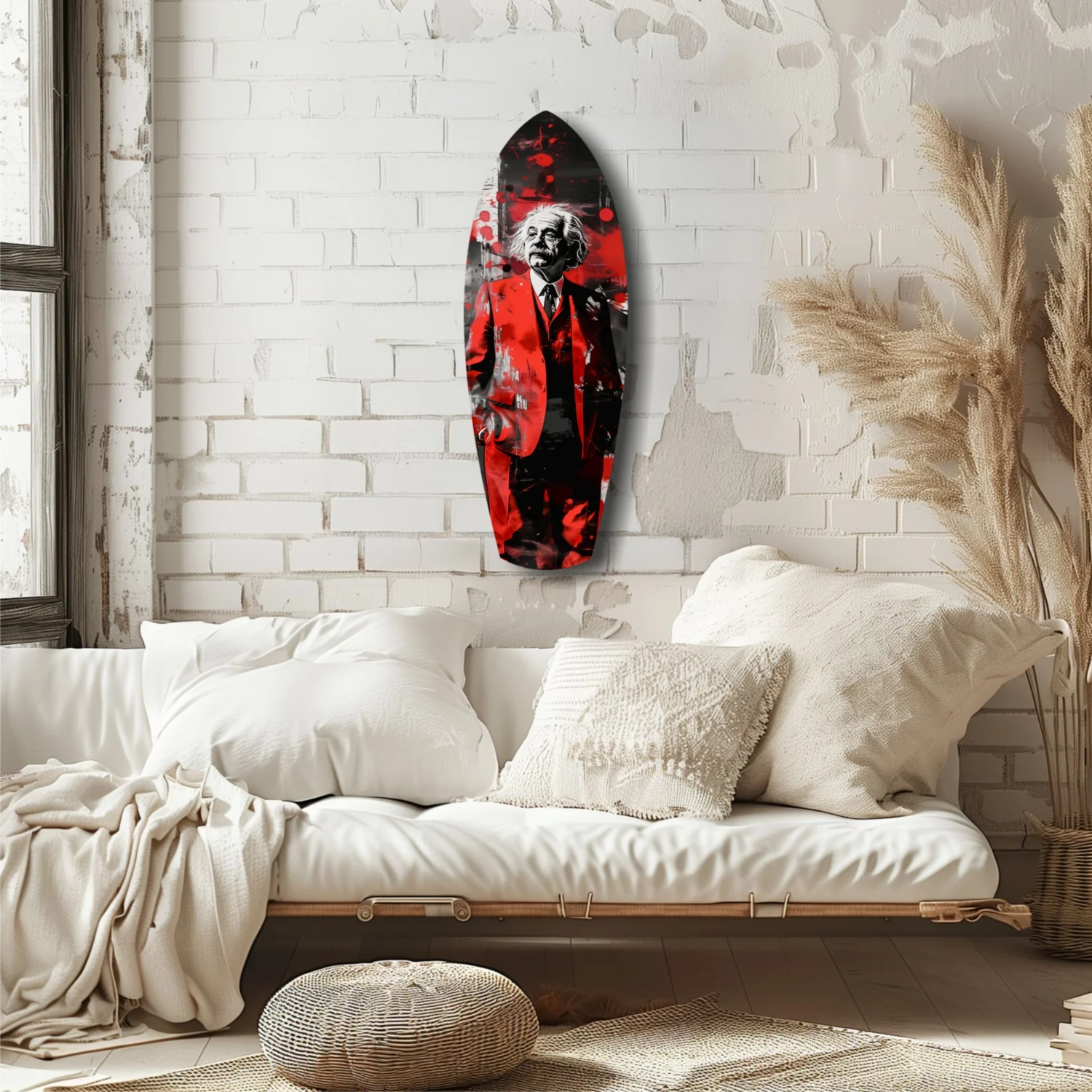 Einstein Mood V2 Glass Wall Art - Image 6