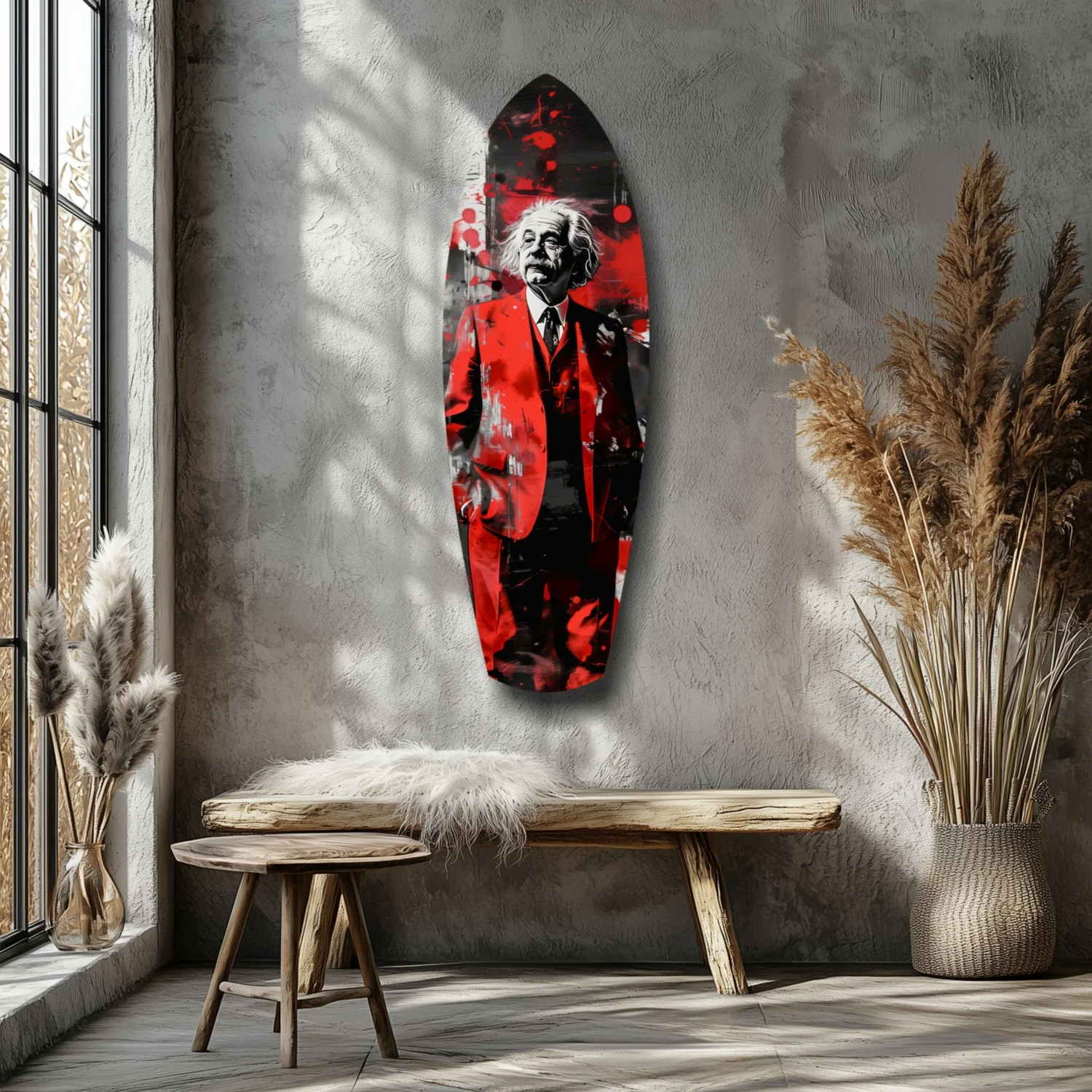 Einstein Mood V2 Glass Wall Art - Image 7