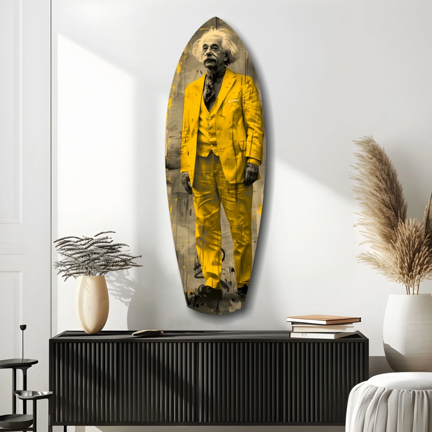 Einstein Standing Glass Wall Art - Image 10