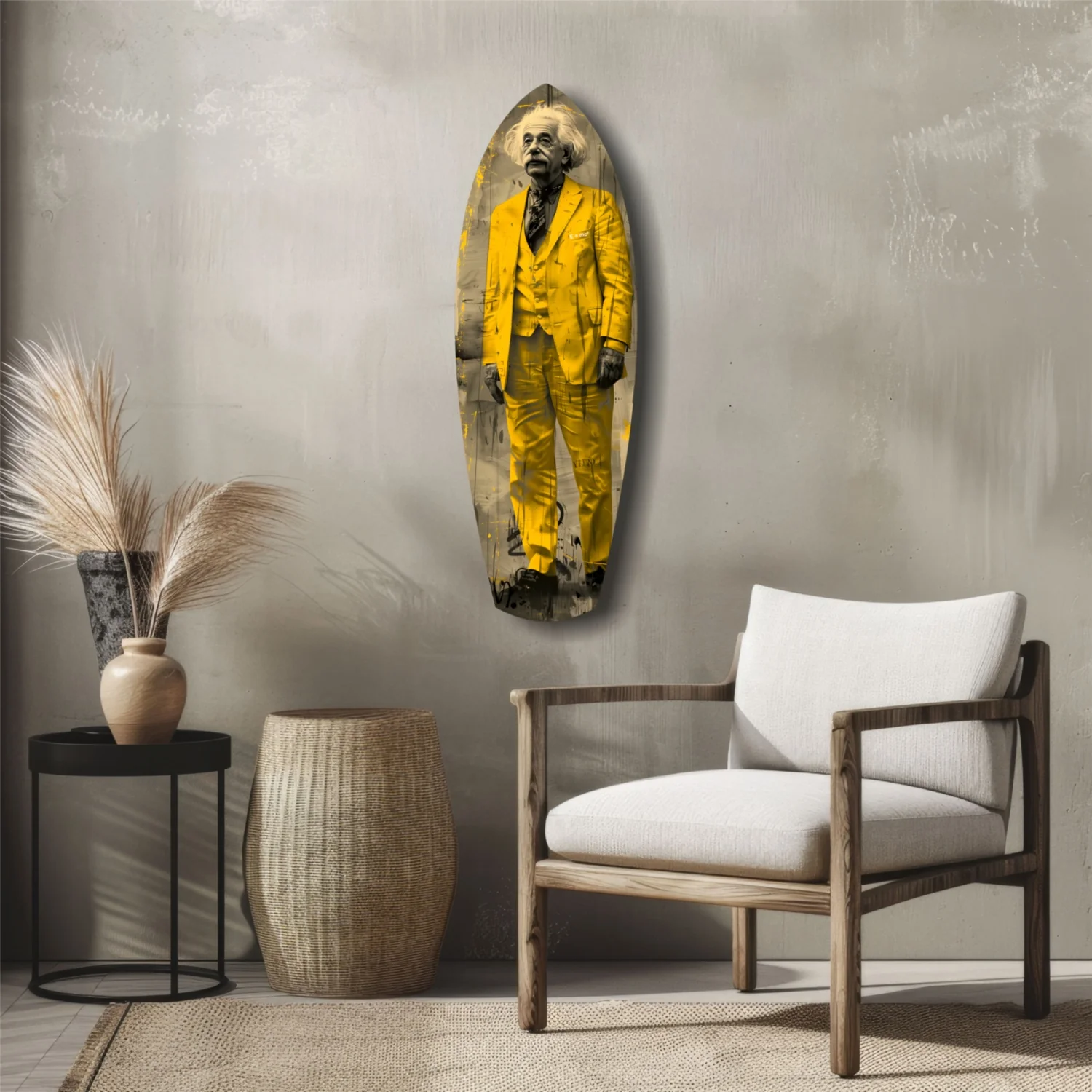 Einstein Standing Glass Wall Art - Image 5