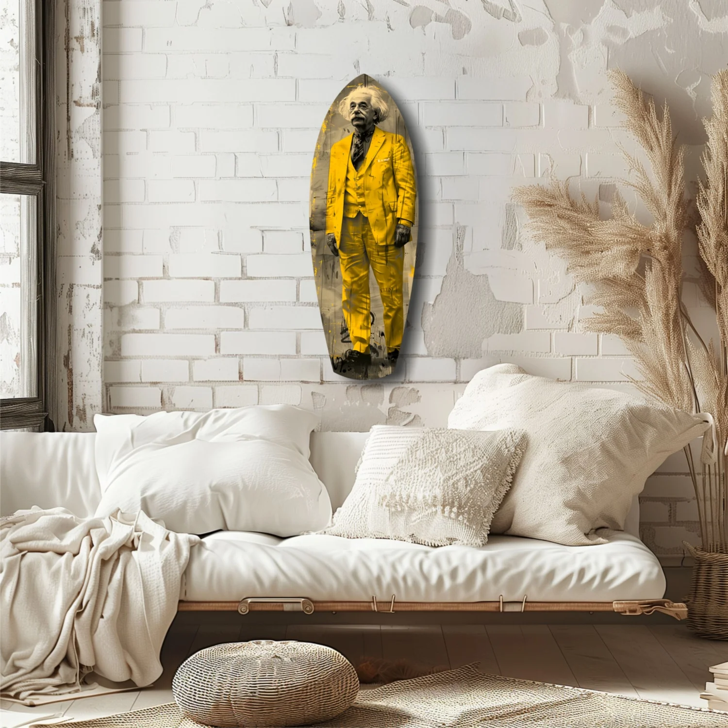 Einstein Standing Glass Wall Art - Image 6