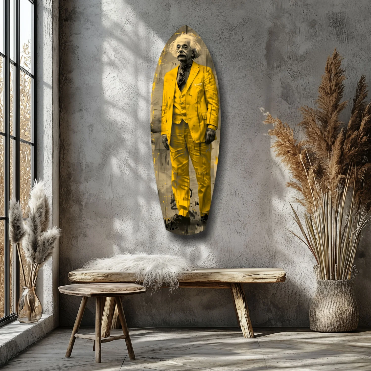 Einstein Standing Glass Wall Art - Image 7