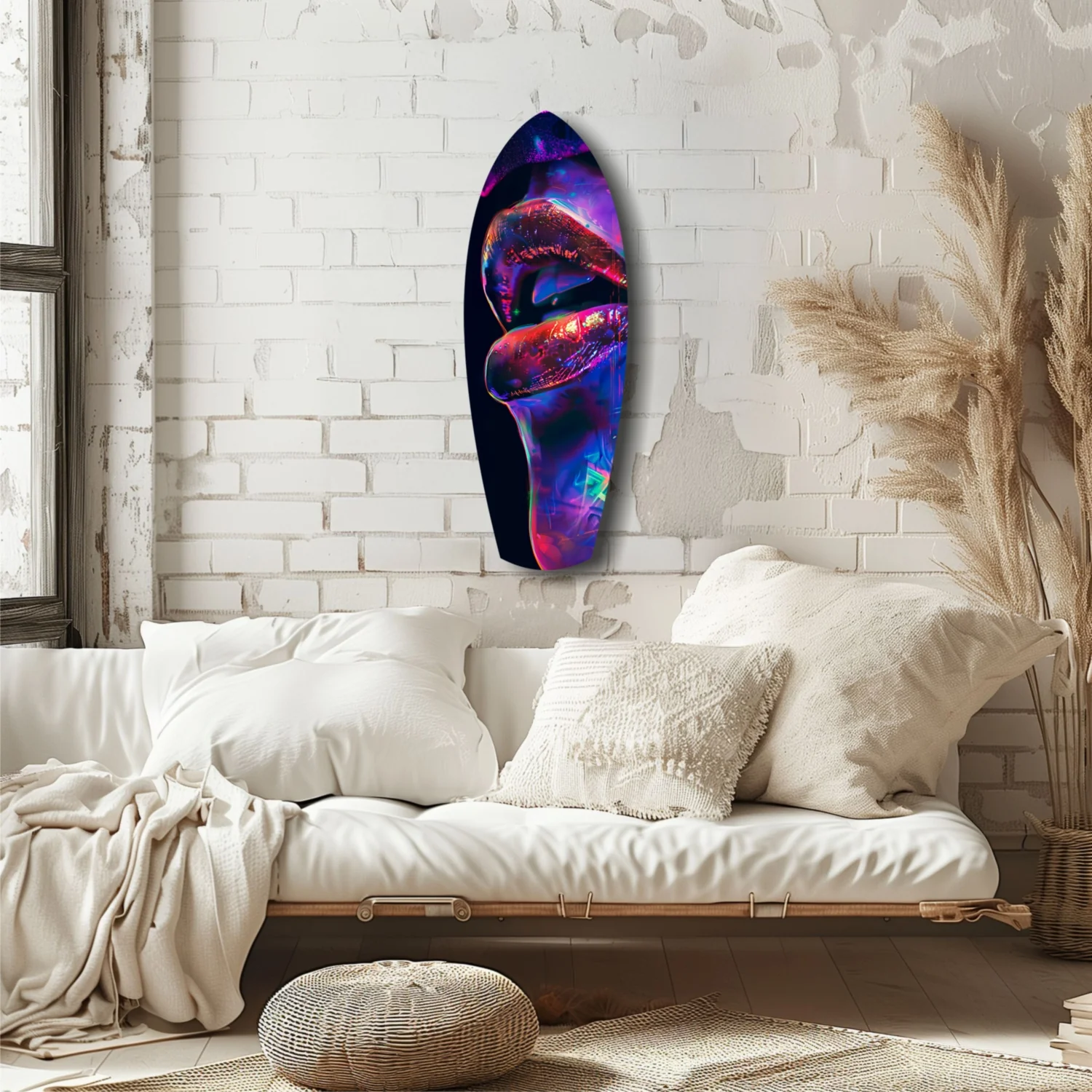 Colorful Lips V2 Glass Wall Art - Image 6