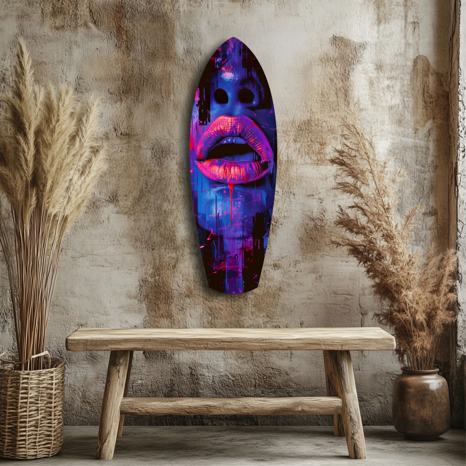 Colorful Lips V3 Glass Wall Art - Image 3
