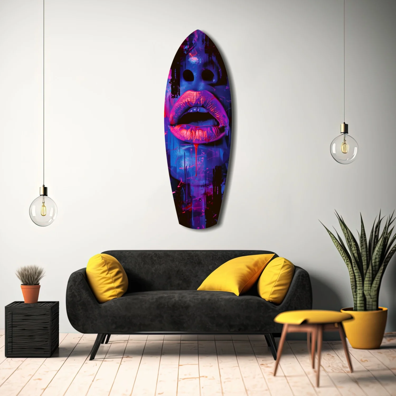 Colorful Lips V3 Glass Wall Art - Image 8