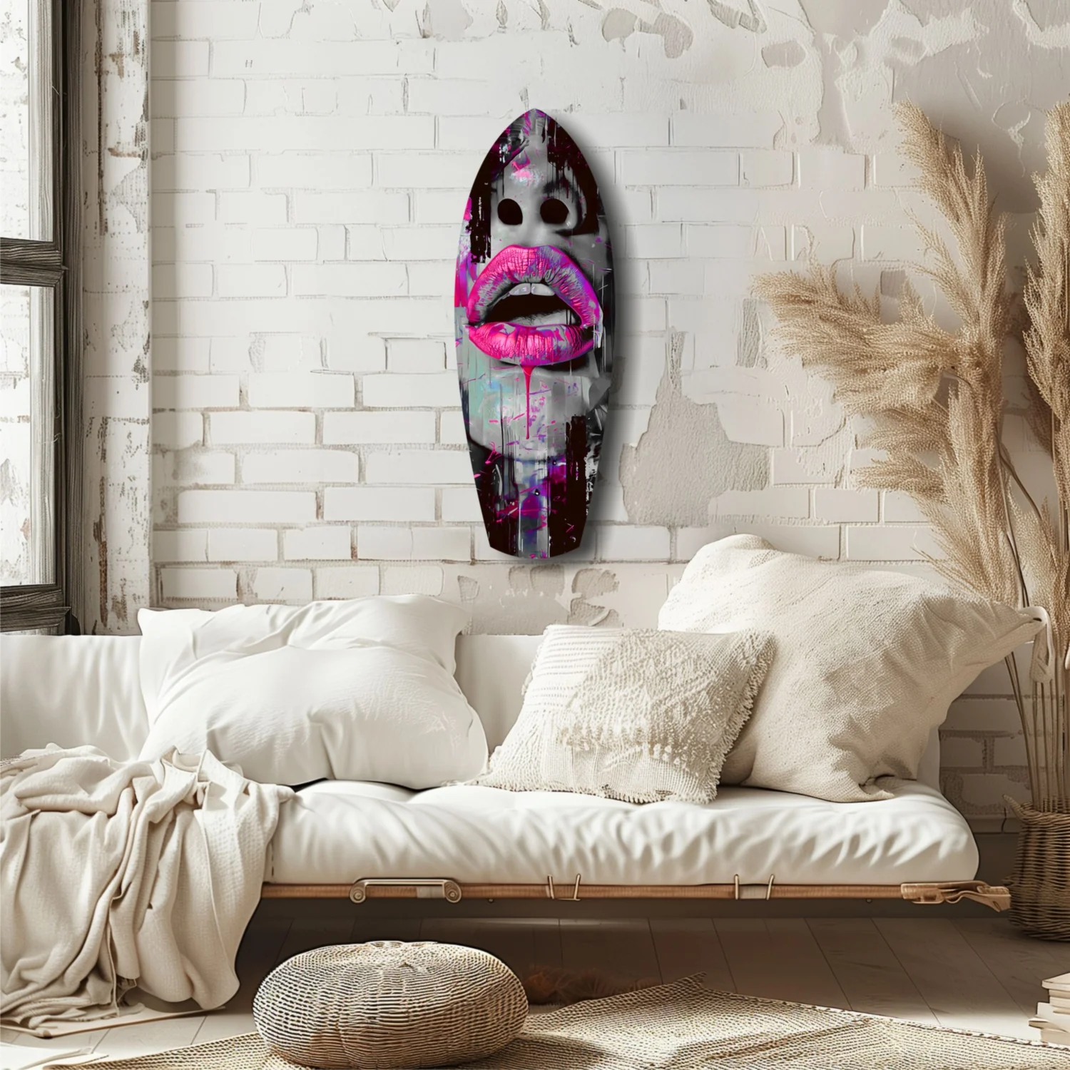 Colorful Lips V4 Glass Wall Art - Image 6