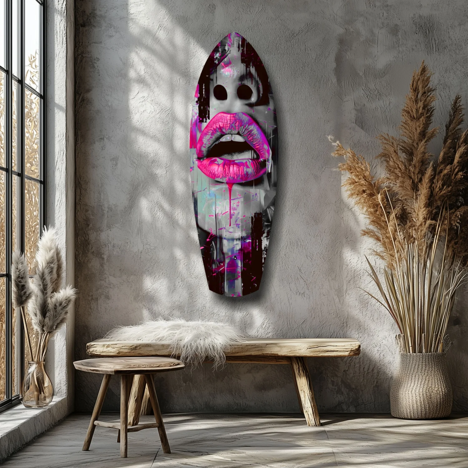 Colorful Lips V4 Glass Wall Art - Image 7