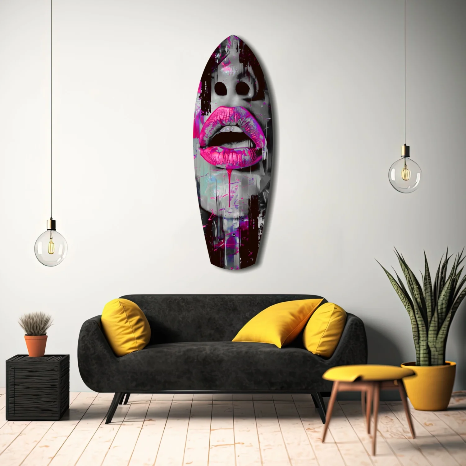 Colorful Lips V4 Glass Wall Art - Image 8