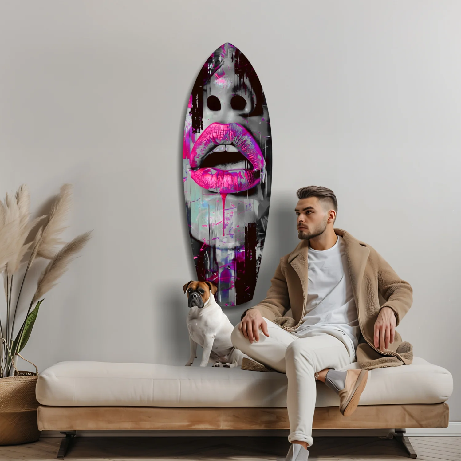 Colorful Lips V4 Glass Wall Art - Image 9