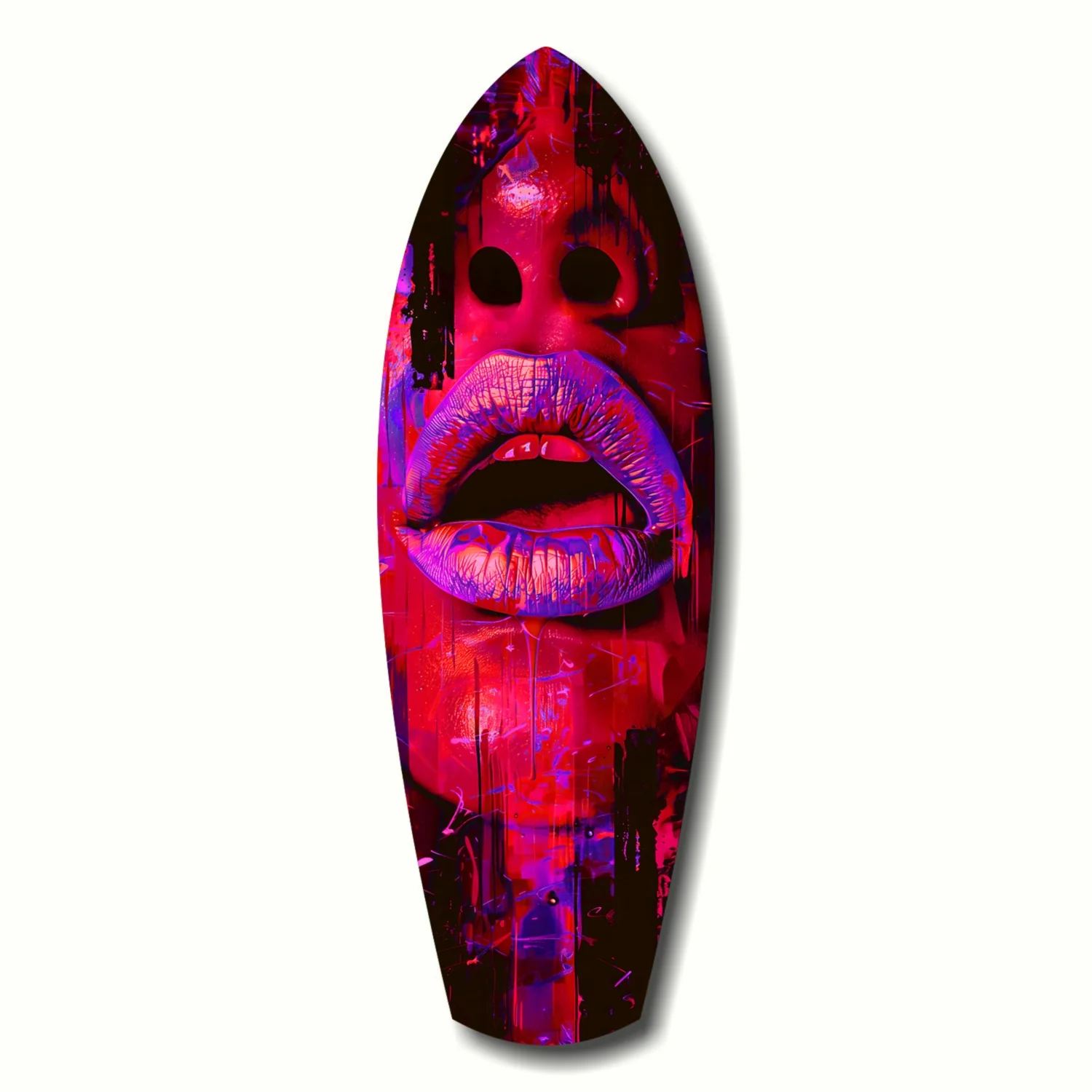 Colorful Lips V5 Glass Wall Art