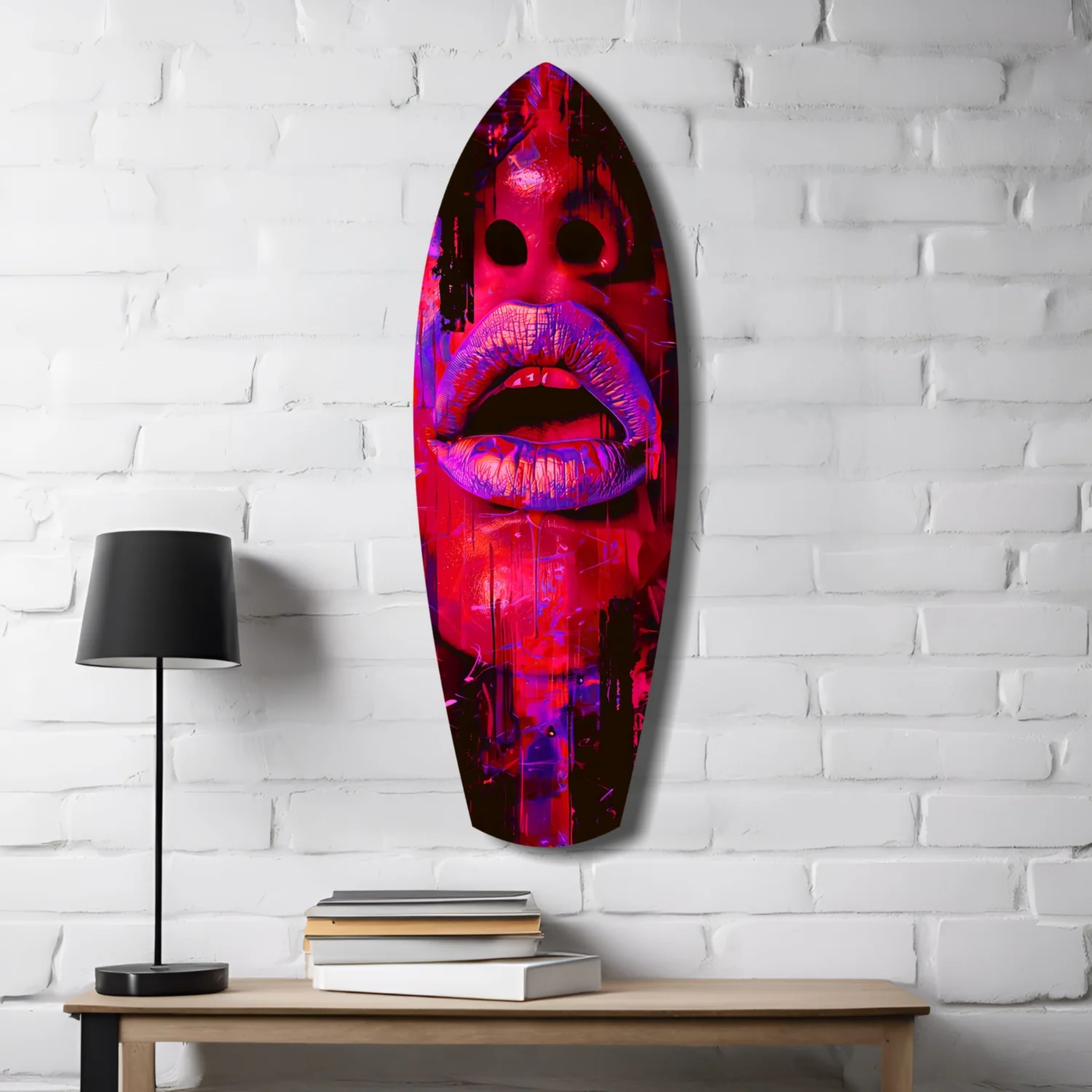 Colorful Lips V5 Glass Wall Art - Image 4