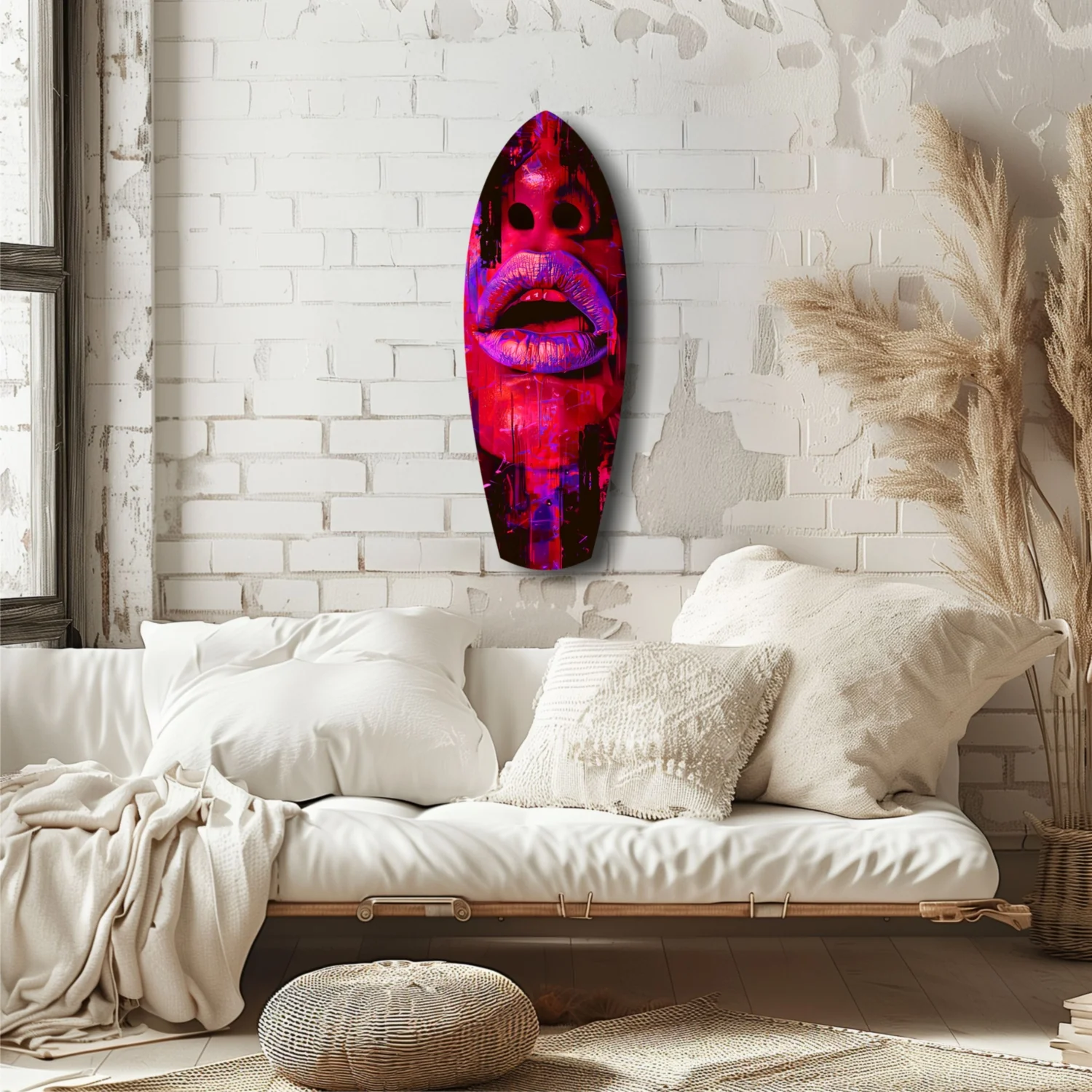 Colorful Lips V5 Glass Wall Art - Image 6