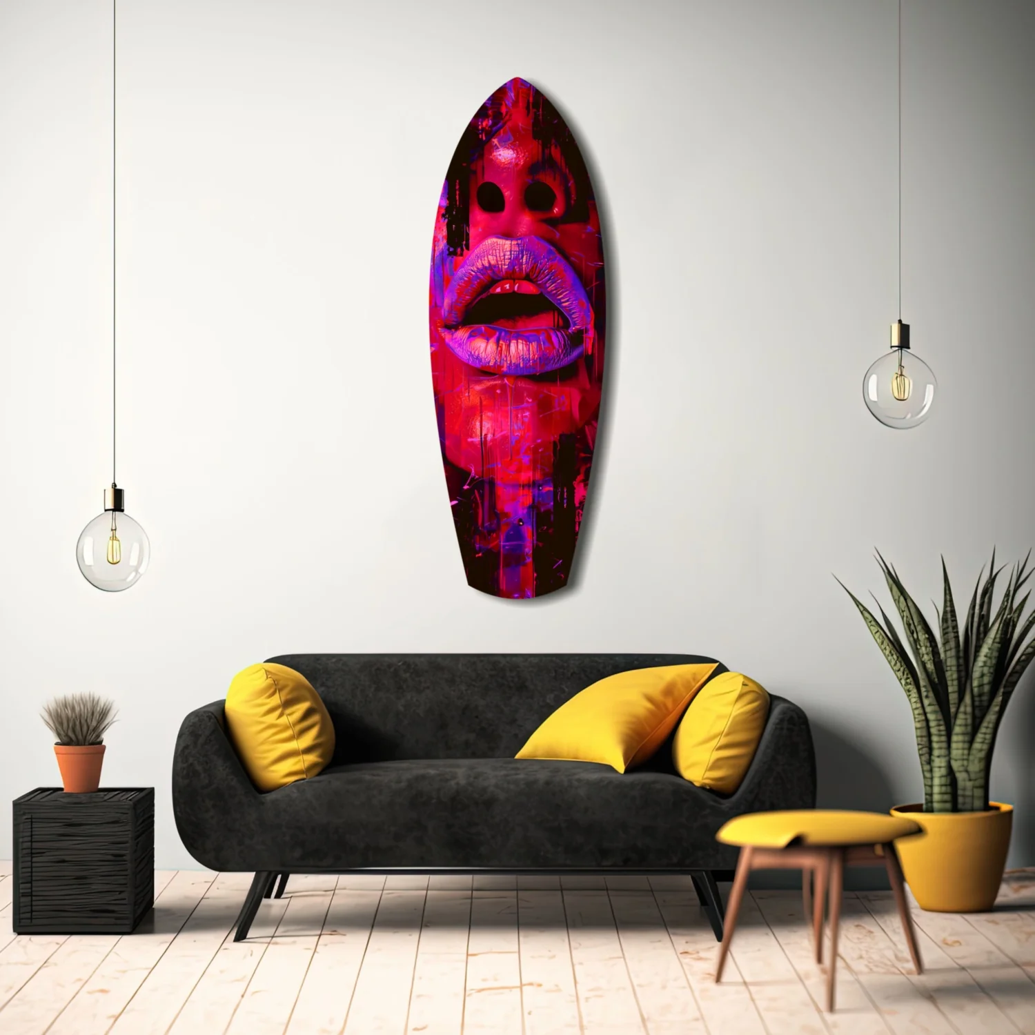 Colorful Lips V5 Glass Wall Art - Image 8