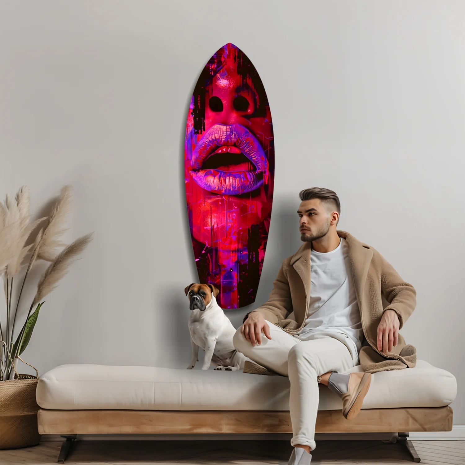 Colorful Lips V5 Glass Wall Art - Image 9
