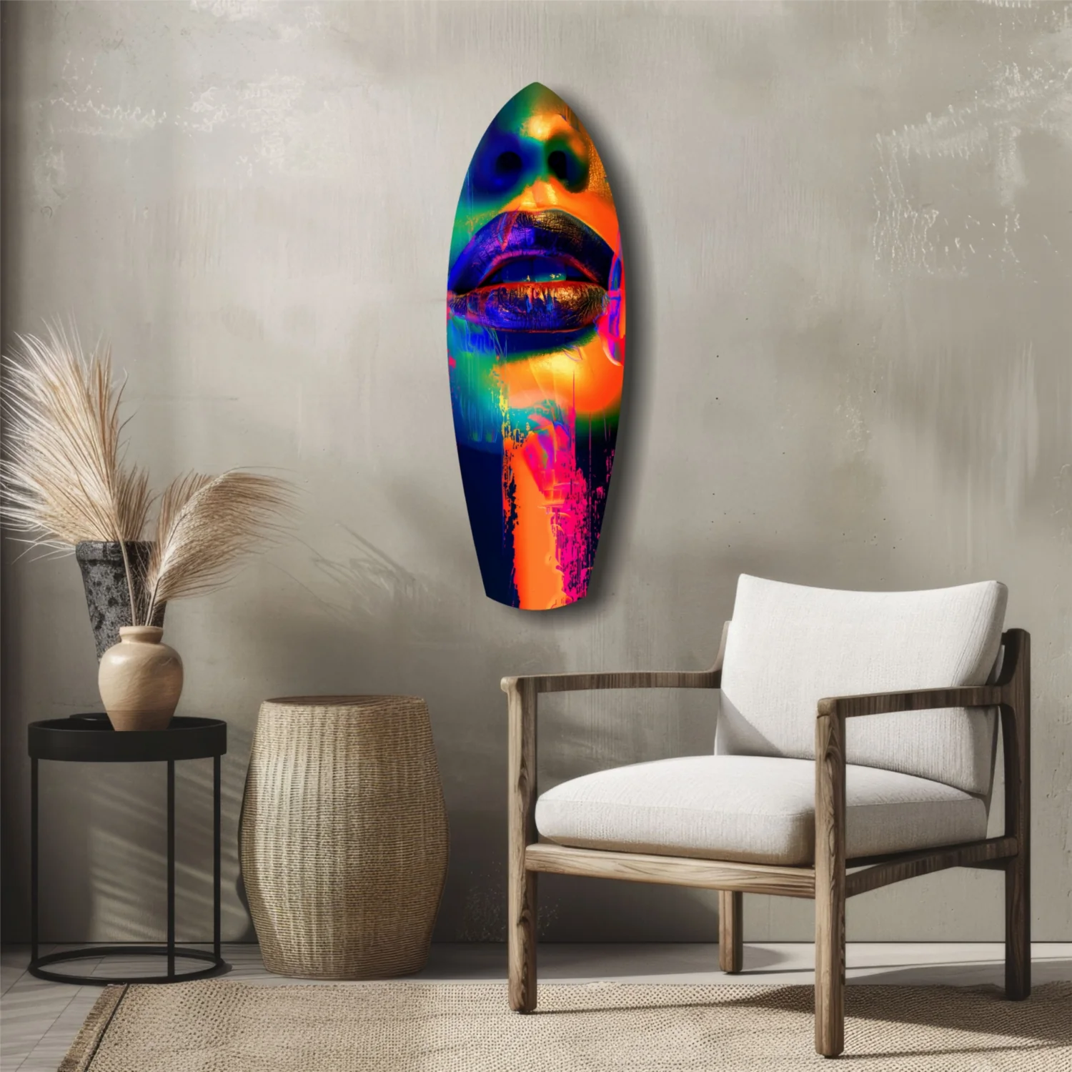 Colorful Lips V6 Glass Wall Art - Image 5