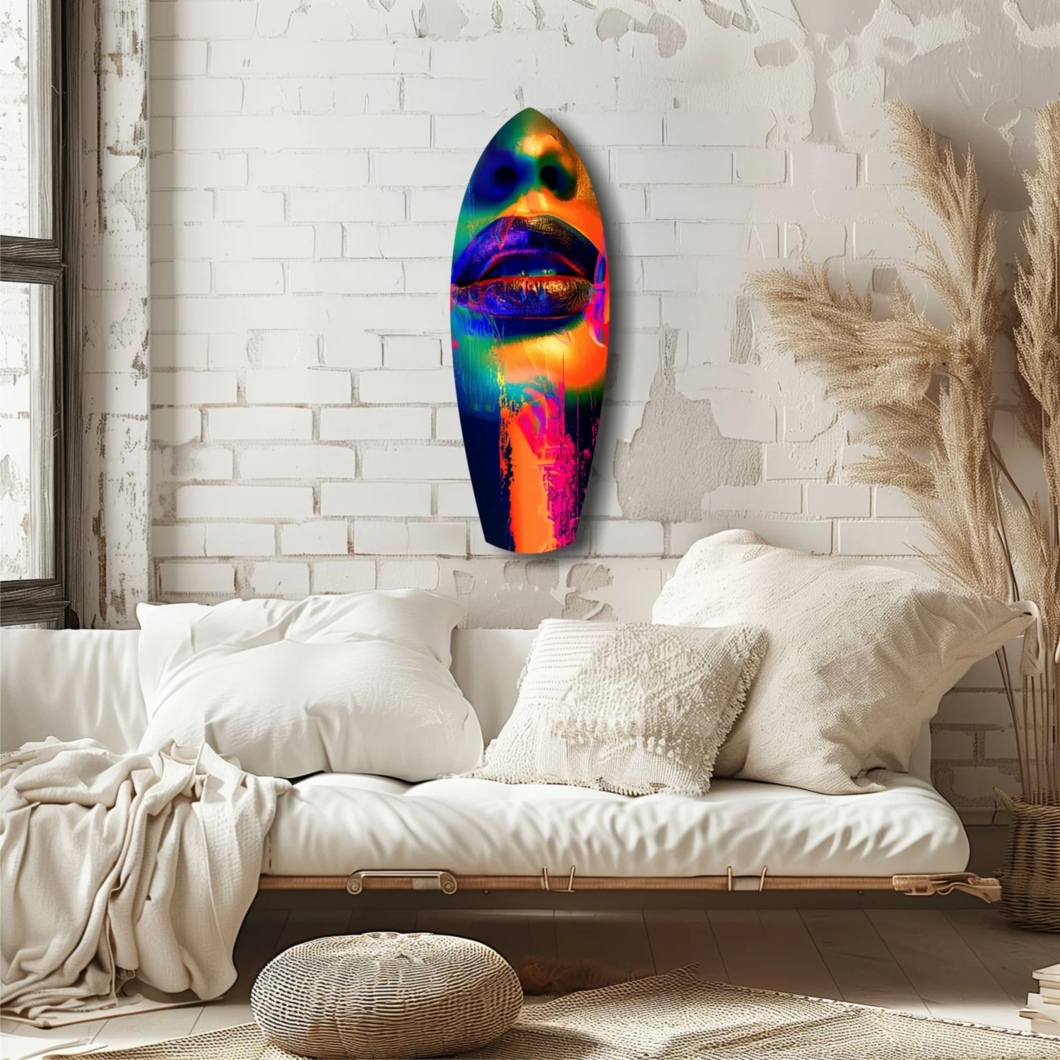 Colorful Lips V6 Glass Wall Art - Image 6