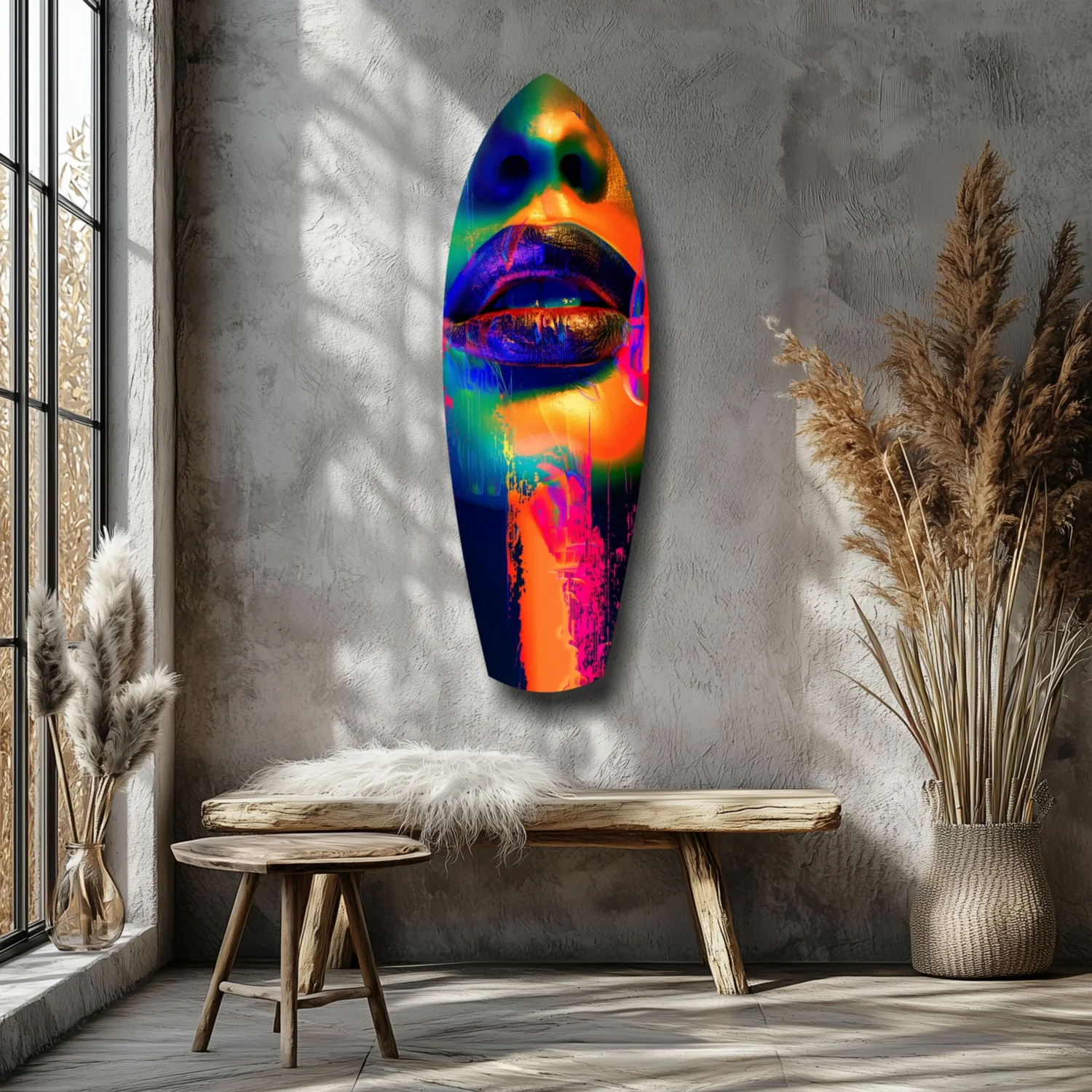 Colorful Lips V6 Glass Wall Art - Image 7