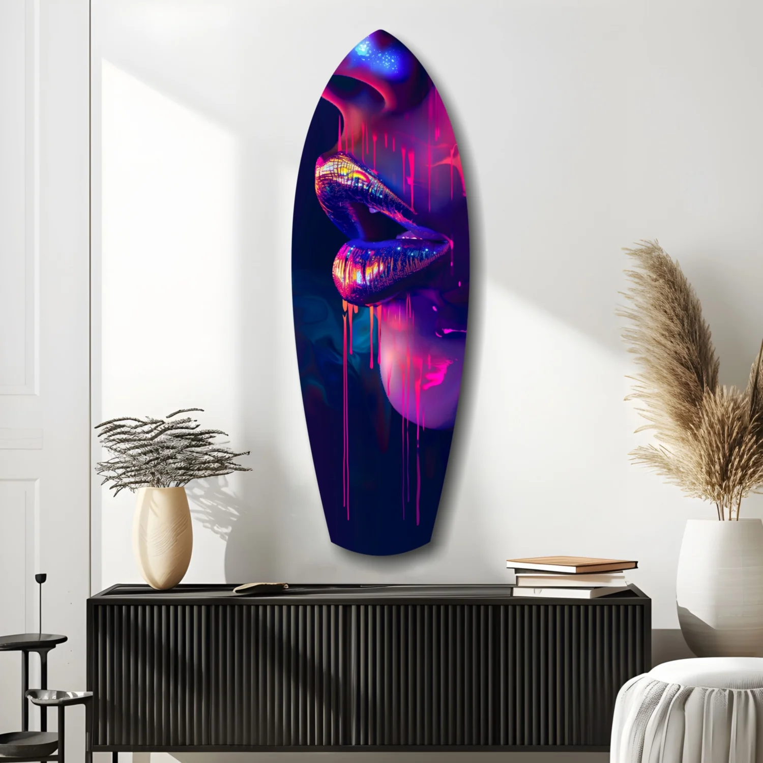 Colorful Lips V8 Glass Wall Art - Image 10