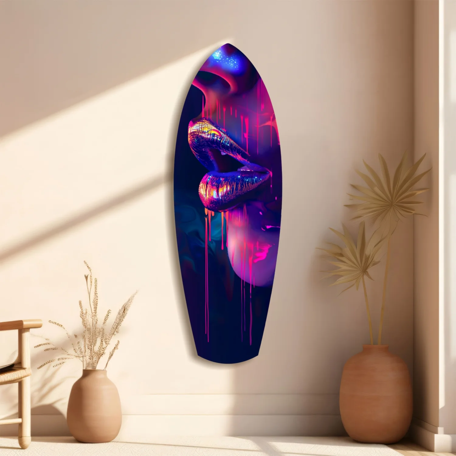 Colorful Lips V8 Glass Wall Art - Image 11